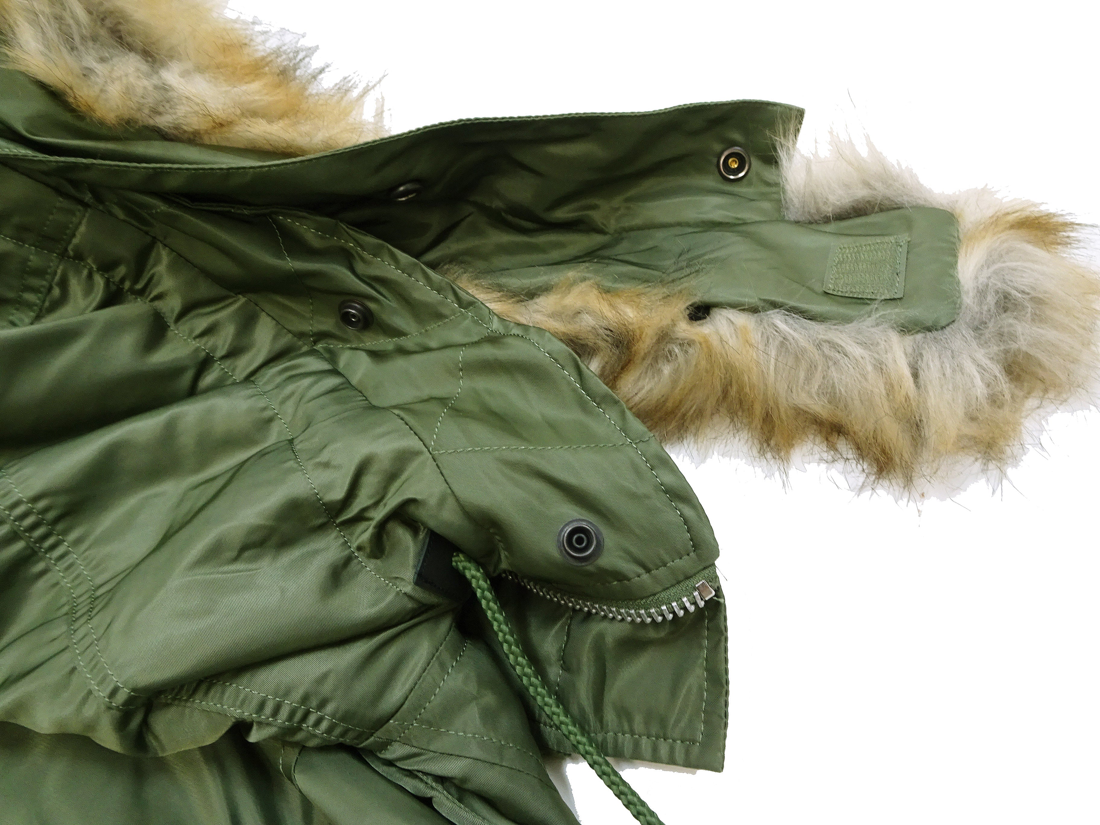 Alpha Industries N-3B Parka 20094 Men's Modern Fit Military Inspired Thigh-Length Padded Nylon Hooded Coat Jacket 20094-503 Vintage-Green - Image 14