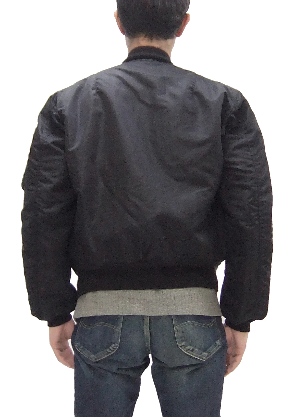 Buzz Rickson Black MA-1 Flight Jacket Men's William Gibson Collection Albert Turner MA1 Bomber Jacket BR15414 No-Stencil - Image 5