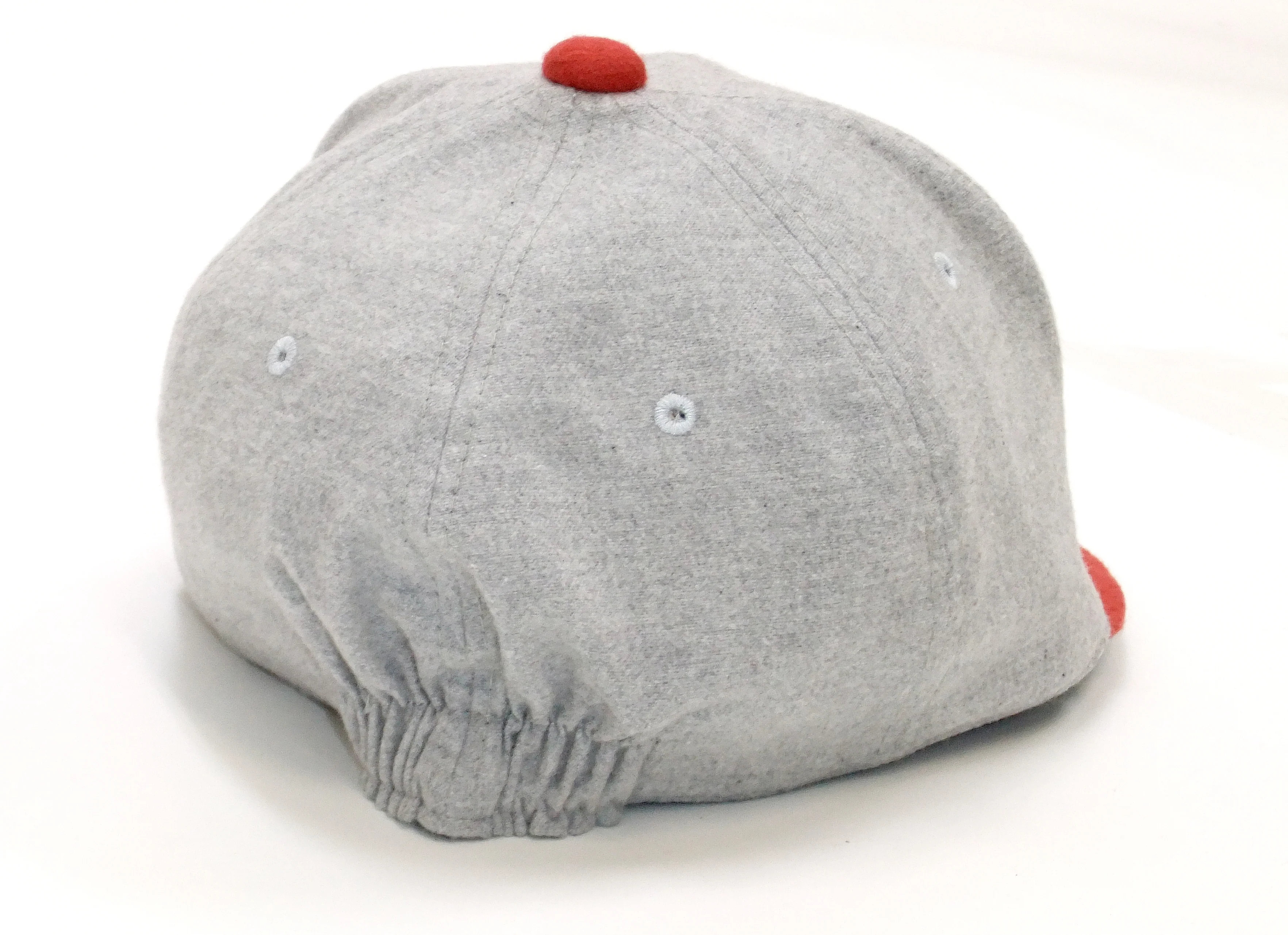 Buzz Rickson Cap Men's Casual Military Style Short Brim Baseball Hat BR02788 113 Heather-Gray/Red - Image 5