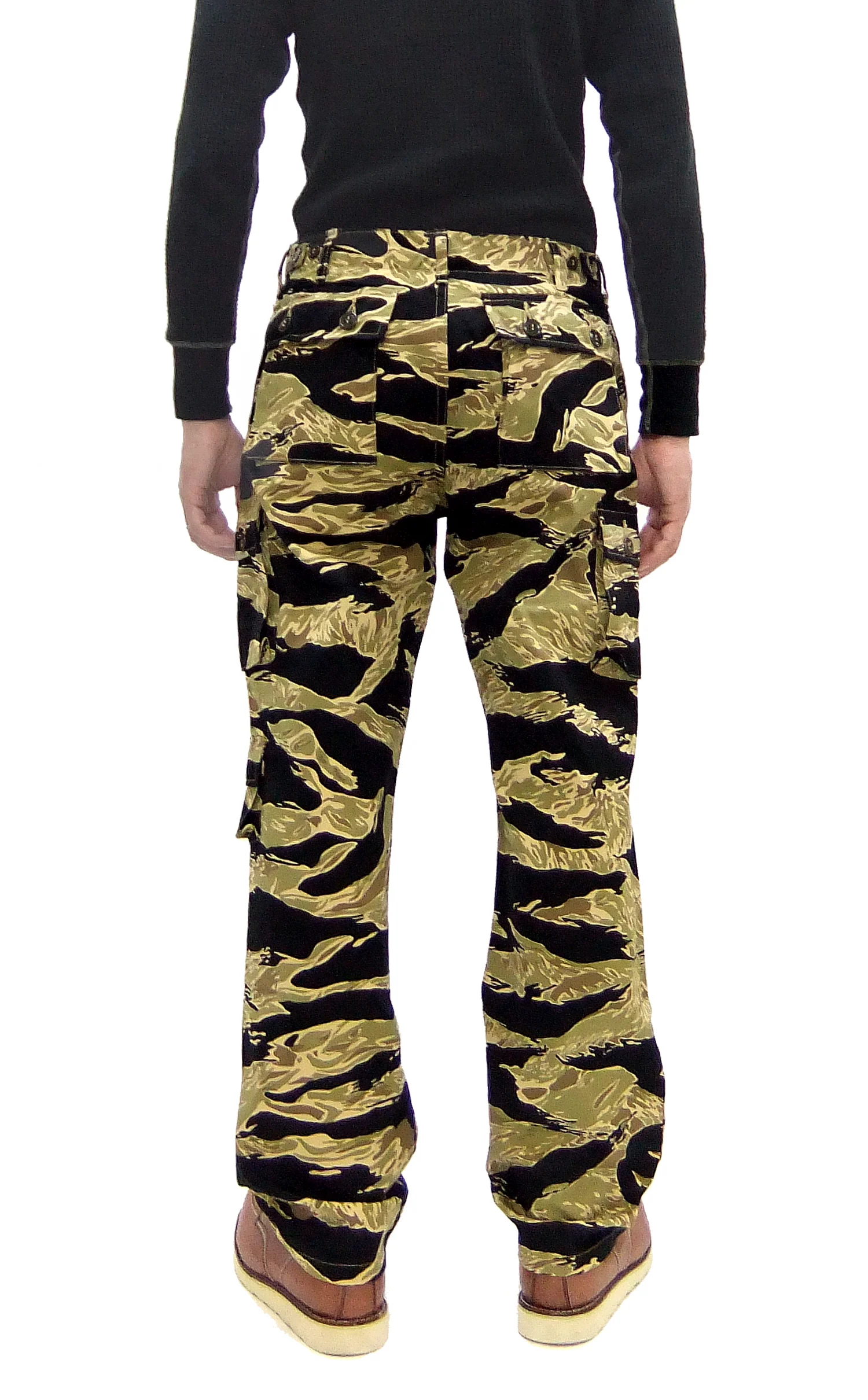 Buzz Rickson Cargo Pants Men's Relaxed-Fit U.S. Military Gold Tiger Stripr Camouflage Trousers BR42502 - Image 4