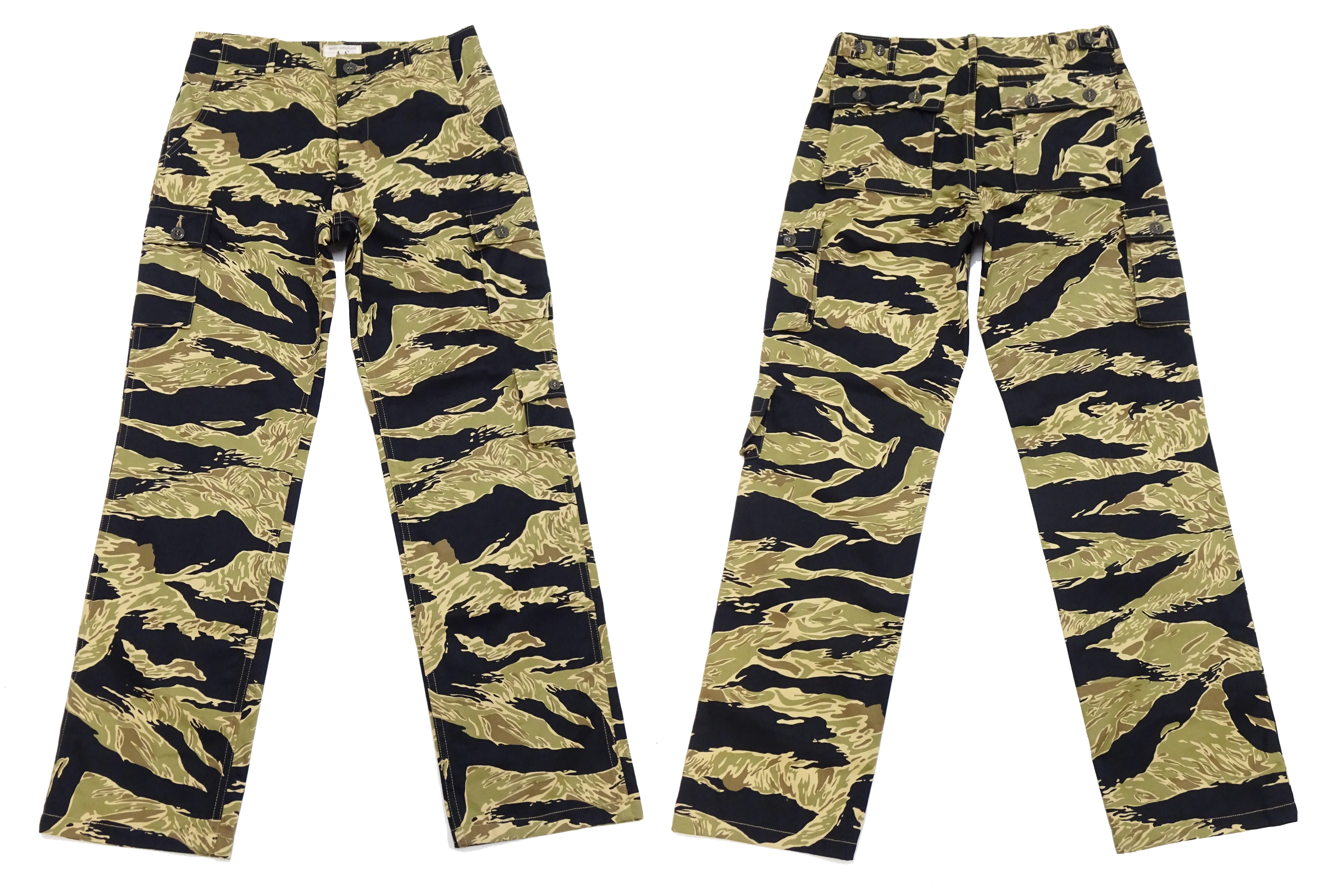 Buzz Rickson Cargo Pants Men's Relaxed-Fit U.S. Military Gold Tiger Stripr Camouflage Trousers BR42502 - Image 7