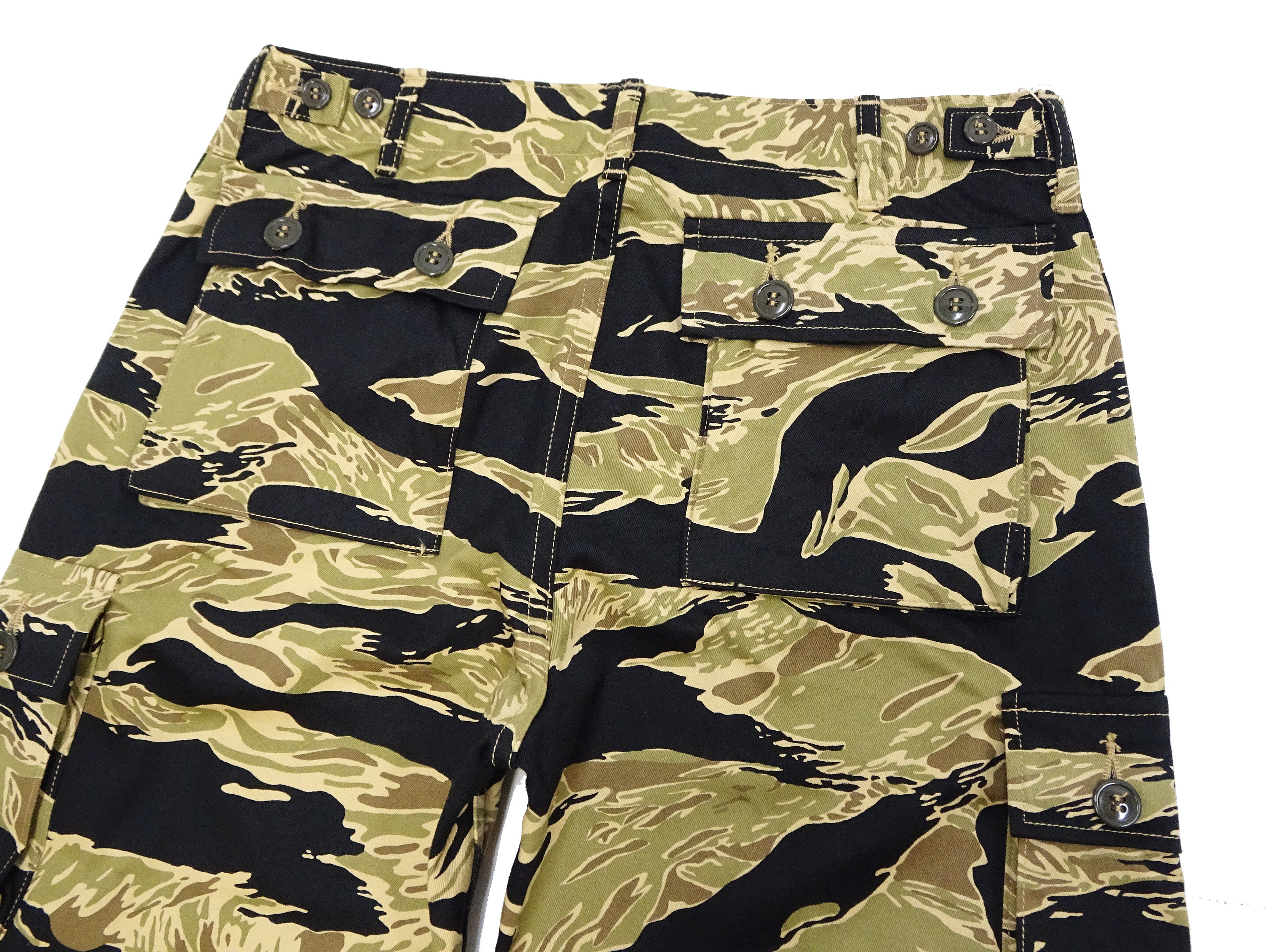 Buzz Rickson Cargo Pants Men's Relaxed-Fit U.S. Military Gold Tiger Stripr Camouflage Trousers BR42502 - Image 9