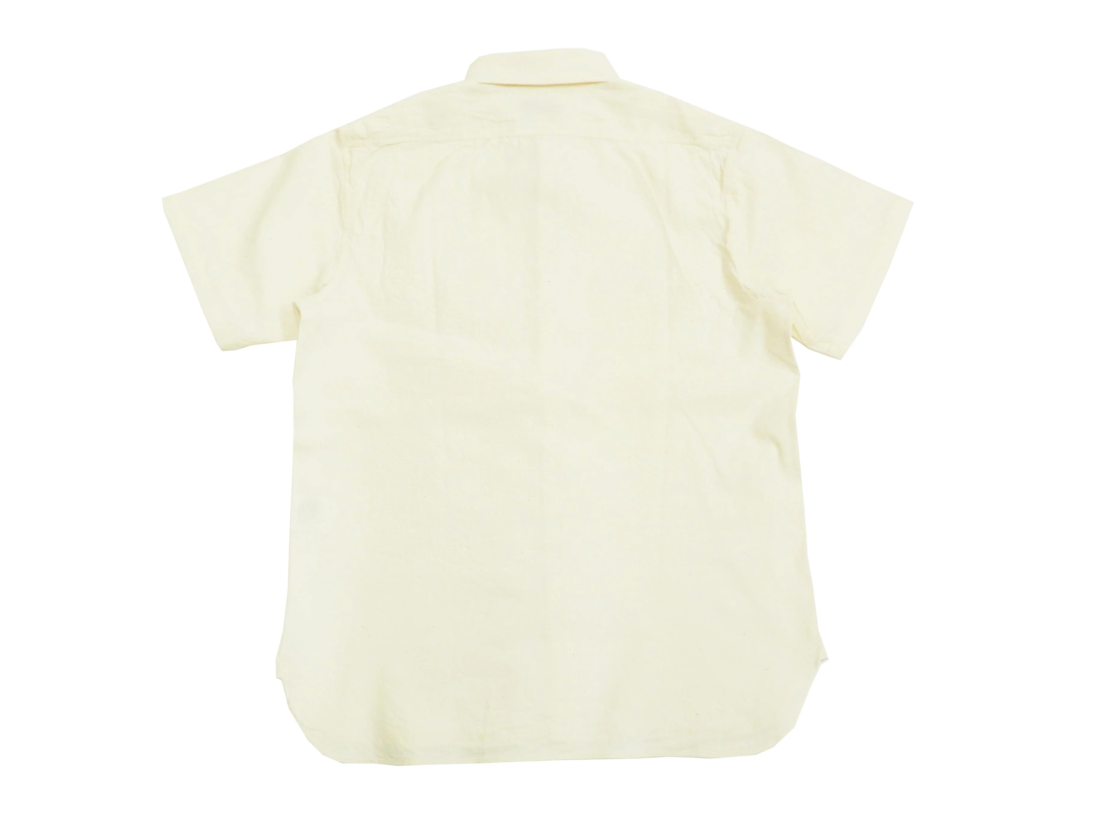 Buzz Rickson Chambray Shirt Men's U.S. Military Style Short Sleeve Button Up Shirt BR35857 Ecru - Image 10