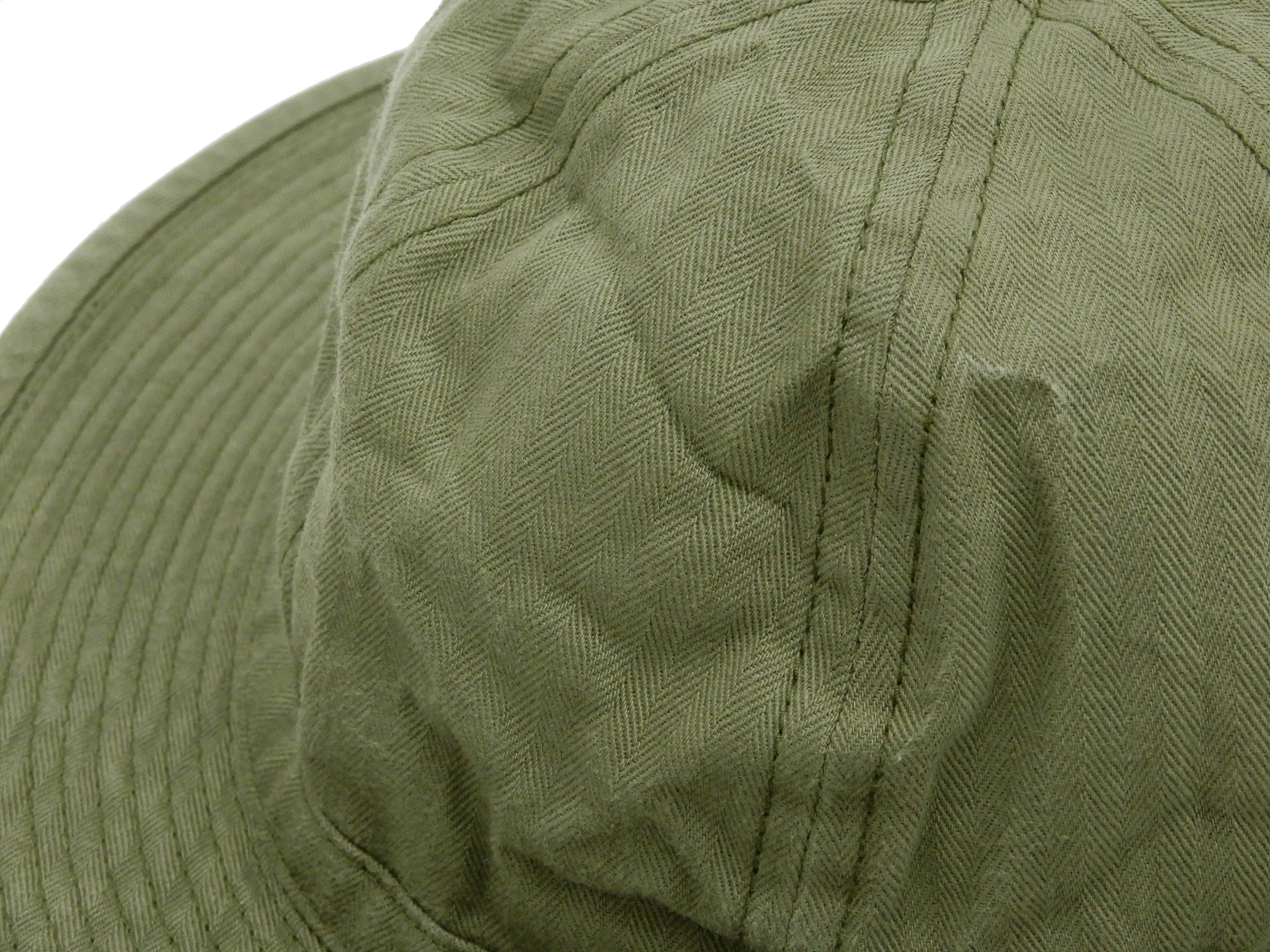 Buzz Rickson Daisy Mae Hat Men's US Army Style Herringbone Boonie Hat BR02537 Olive - Image 4