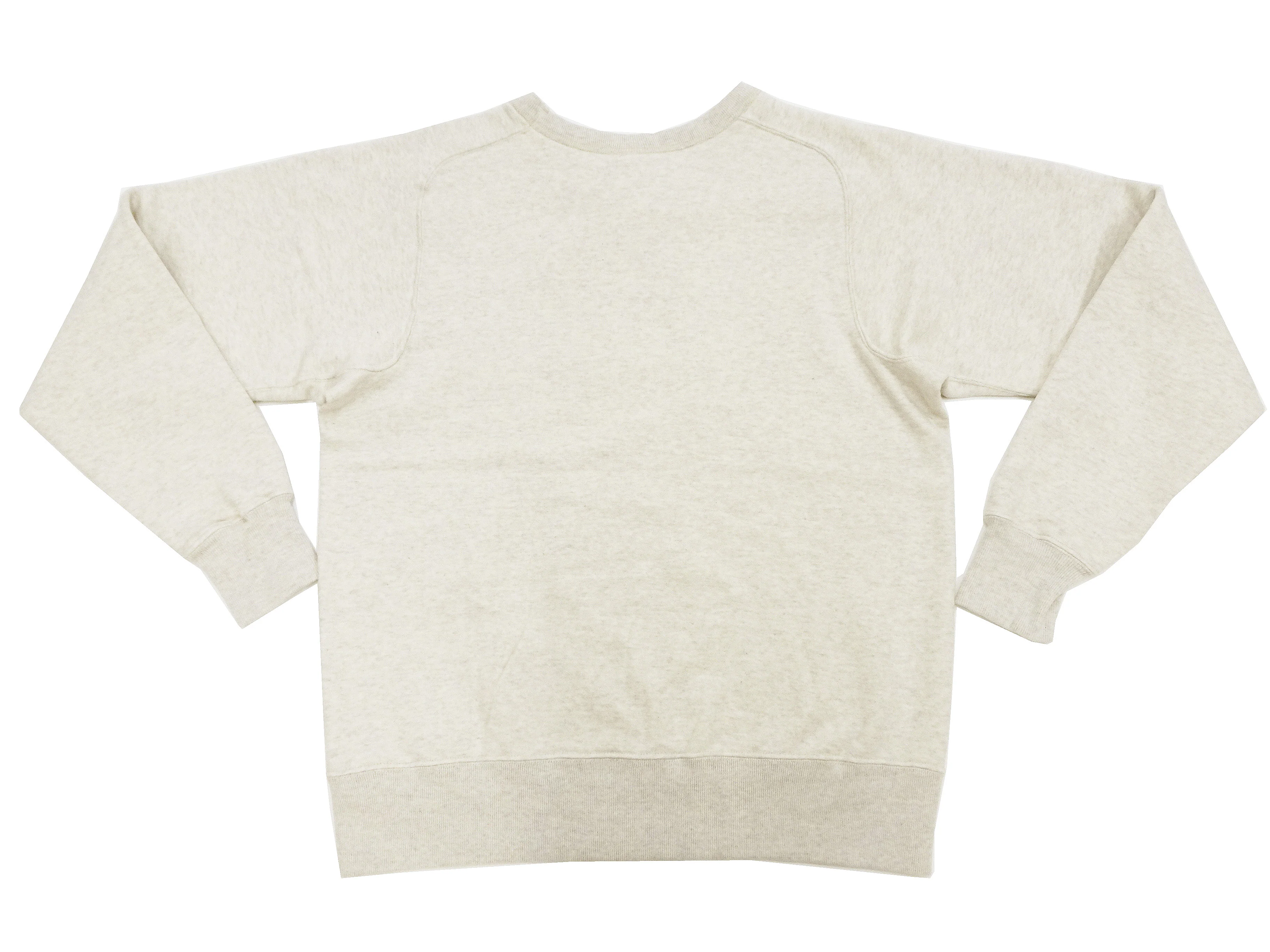 Buzz Rickson Freedom Sleeve Sweatshirt Men's Casual Plain Crewneck Tubular Knit Loop-wheeled Sweatshirt BR69463 131 Oatmeal Color - Image 11