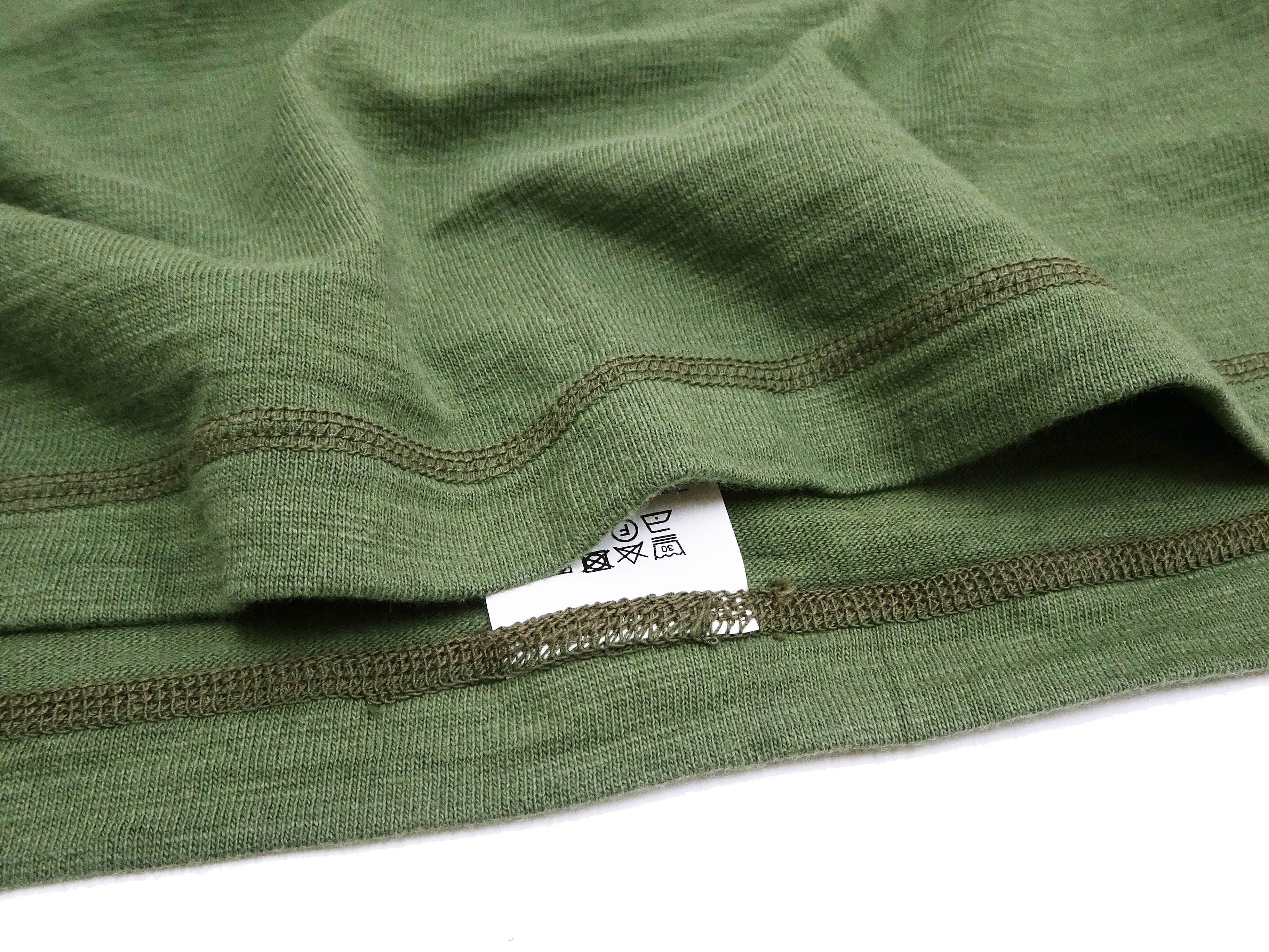 Buzz Rickson Henley T-Shirt Men's Short Sleeve Plain Loopwheeled Slub Yarn Tee BR79192 149 Olive - Image 10