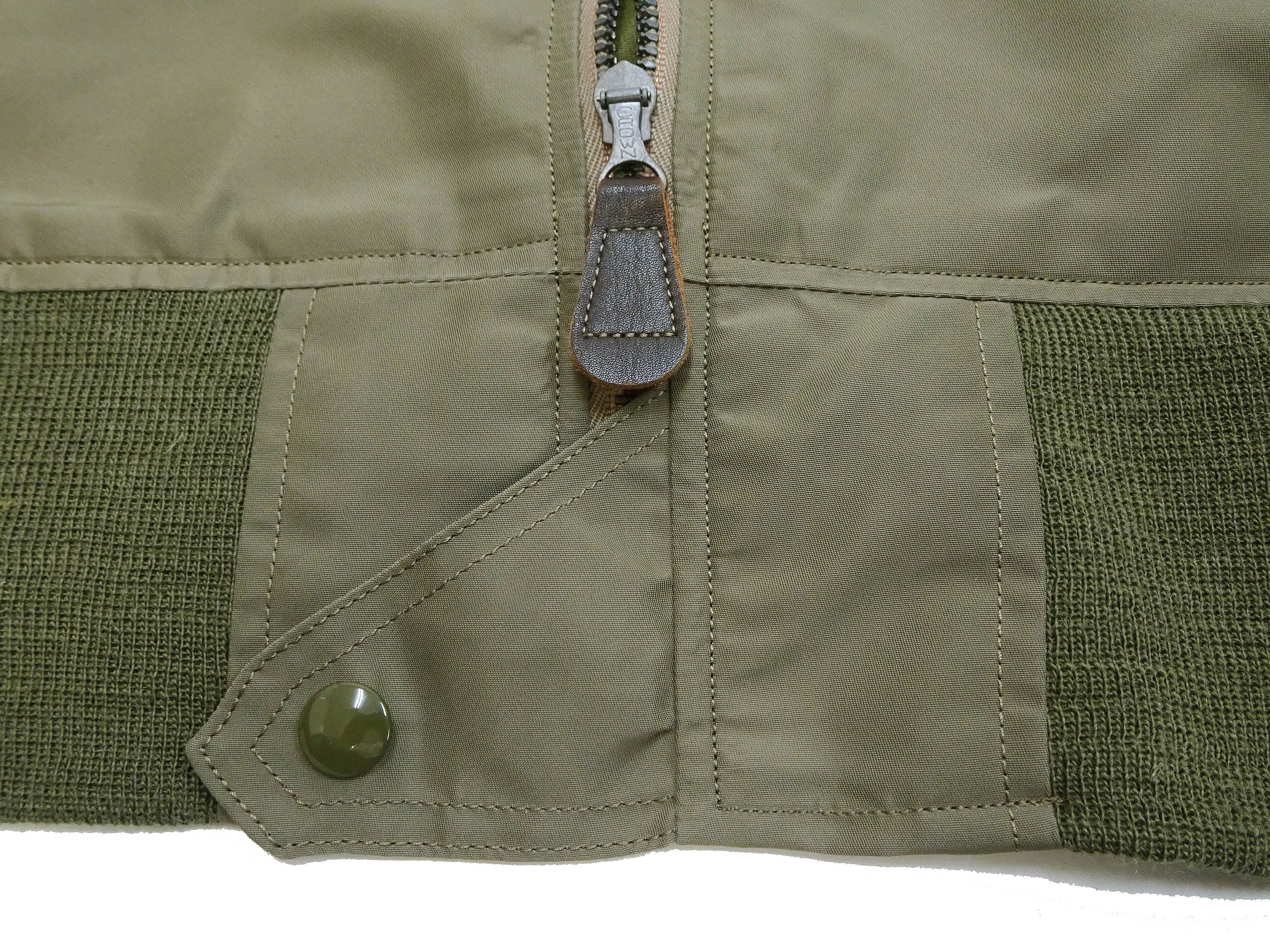 Buzz Rickson Jacket Men's L-2 Flight Jacket Plain Nylon Bomber Jacket L2 BR15125 Olive Drab - Image 16