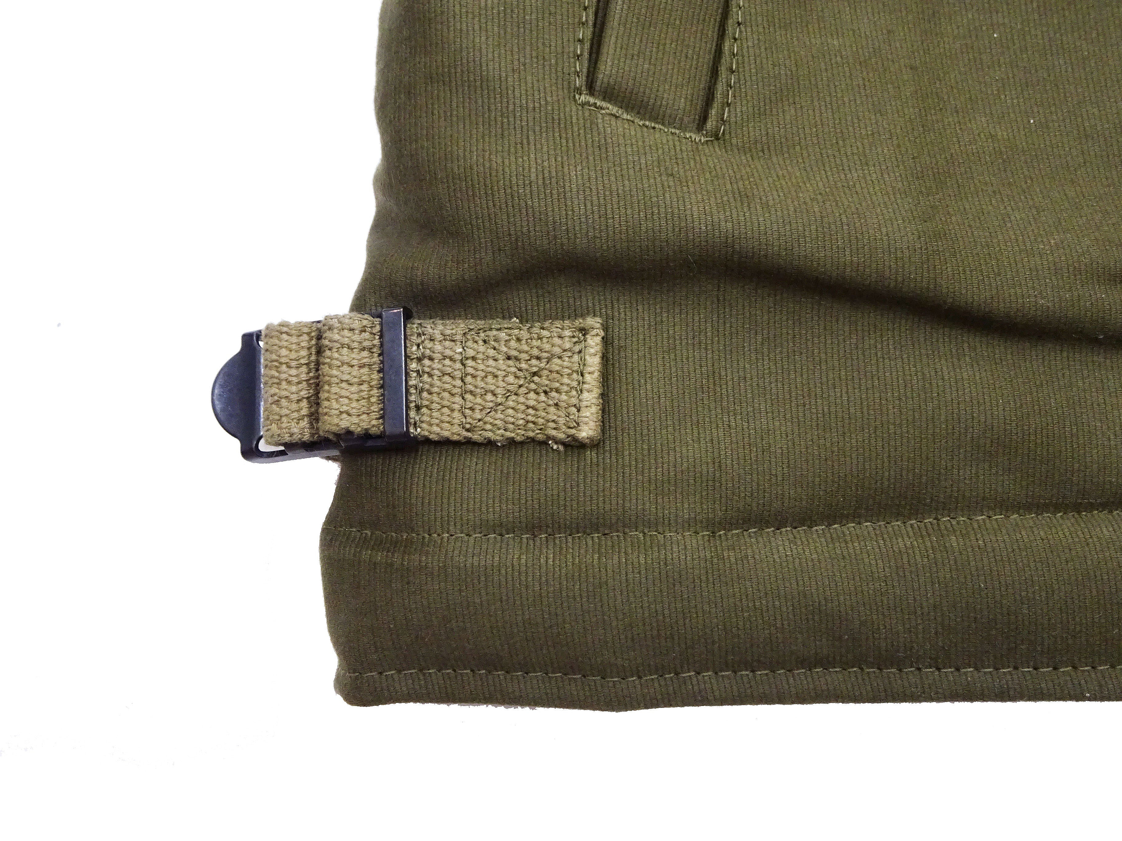 Buzz Rickson Jacket Men's Reproduction of the U.S. Navy A-2 Deck Jacket in Jungle Cloth Outer Shell Version BR15155 Olive-Drab - Image 10