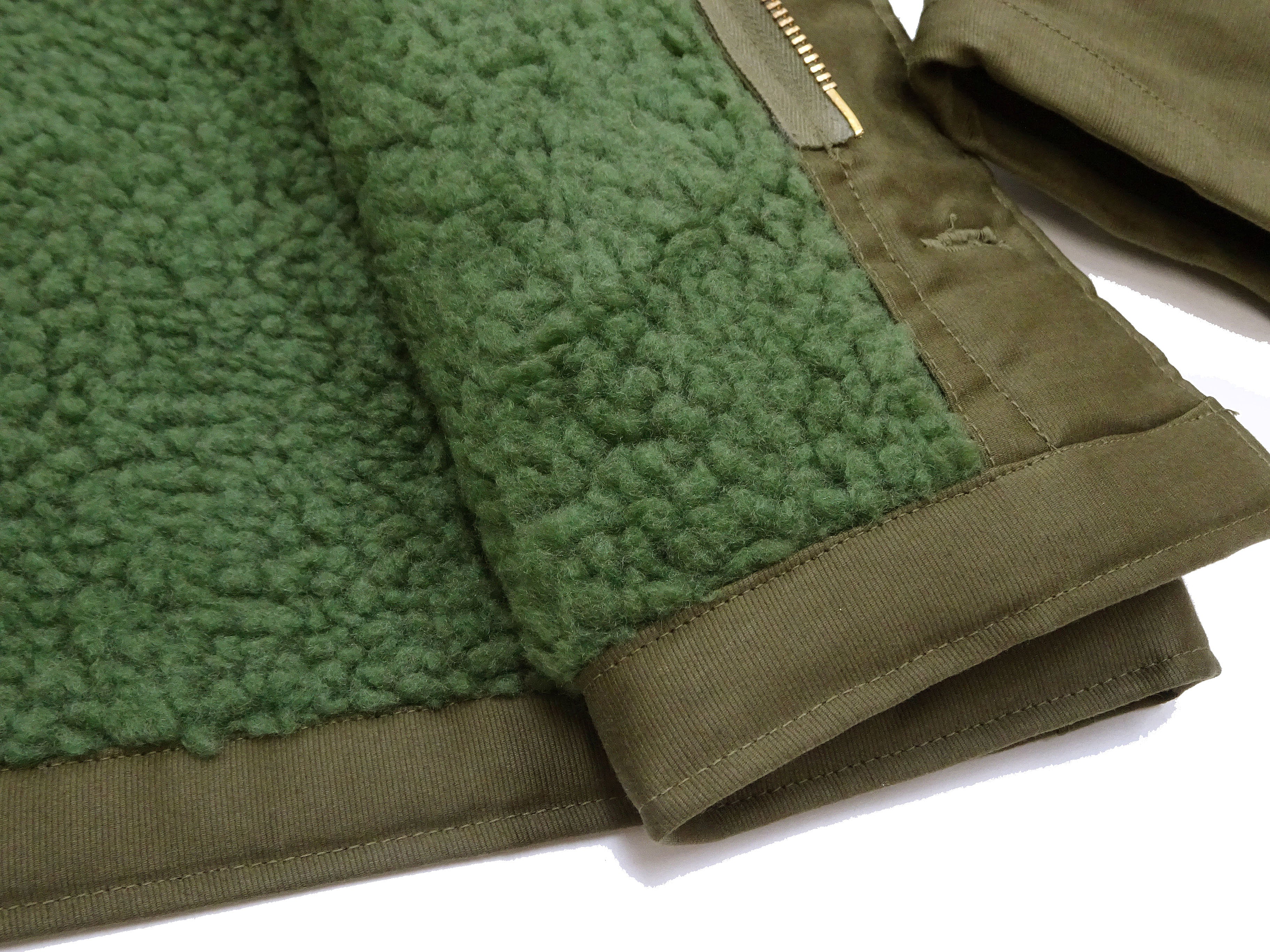Buzz Rickson Jacket Men's Reproduction of the U.S. Navy A-2 Deck Jacket in Jungle Cloth Outer Shell Version BR15155 Olive-Drab - Image 12