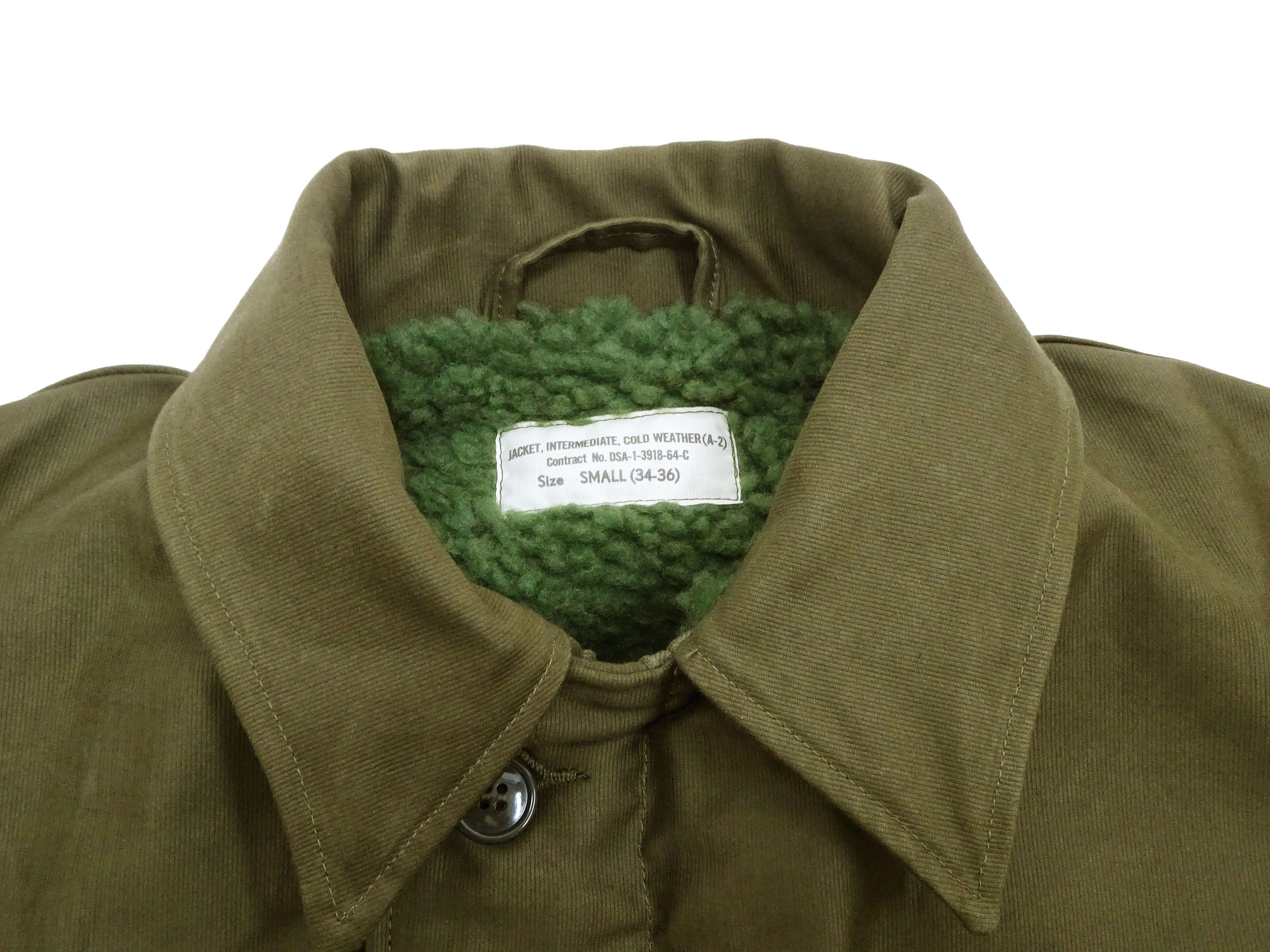 Buzz Rickson Jacket Men's Reproduction of the U.S. Navy A-2 Deck Jacket in Jungle Cloth Outer Shell Version BR15155 Olive-Drab - Image 7