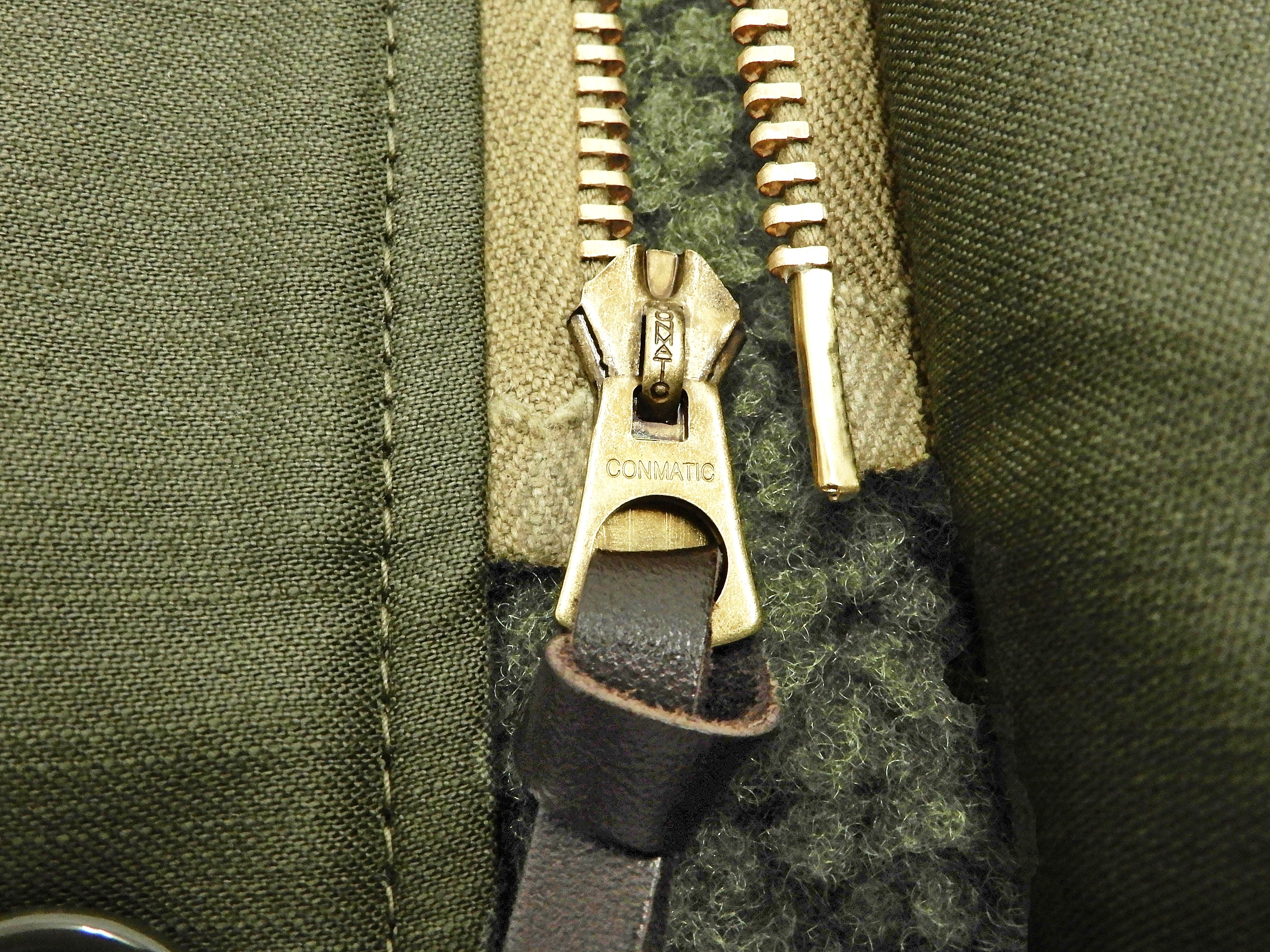 Buzz Rickson Jacket Men's Reproduction of US Navy A-2 Deck Jacket BR14956 A2 Olive - Image 12