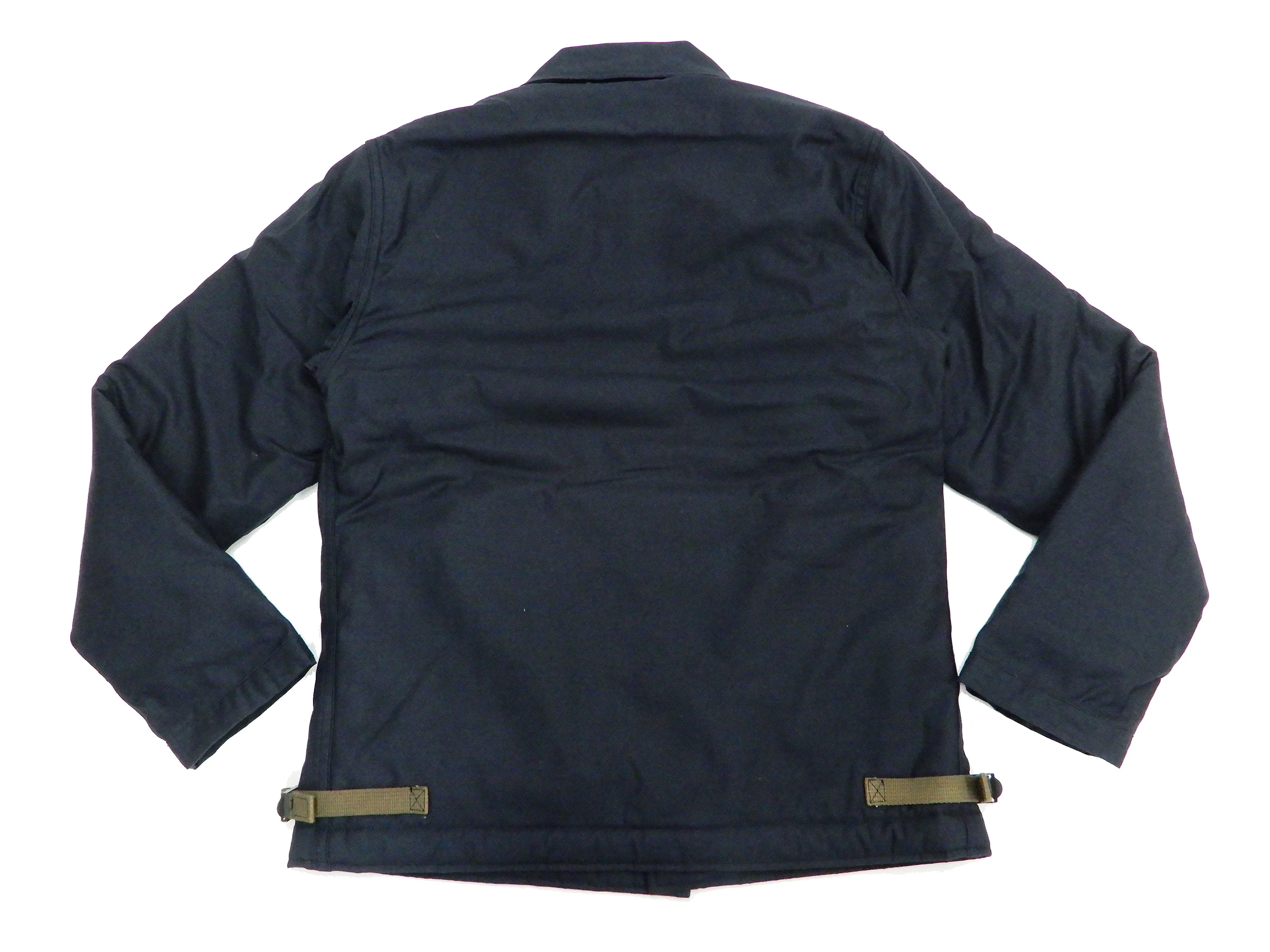 Buzz Rickson Jacket Men's Reproduction of US Navy A-2 Deck Jacket BR14957 Navy-Blue - Image 13