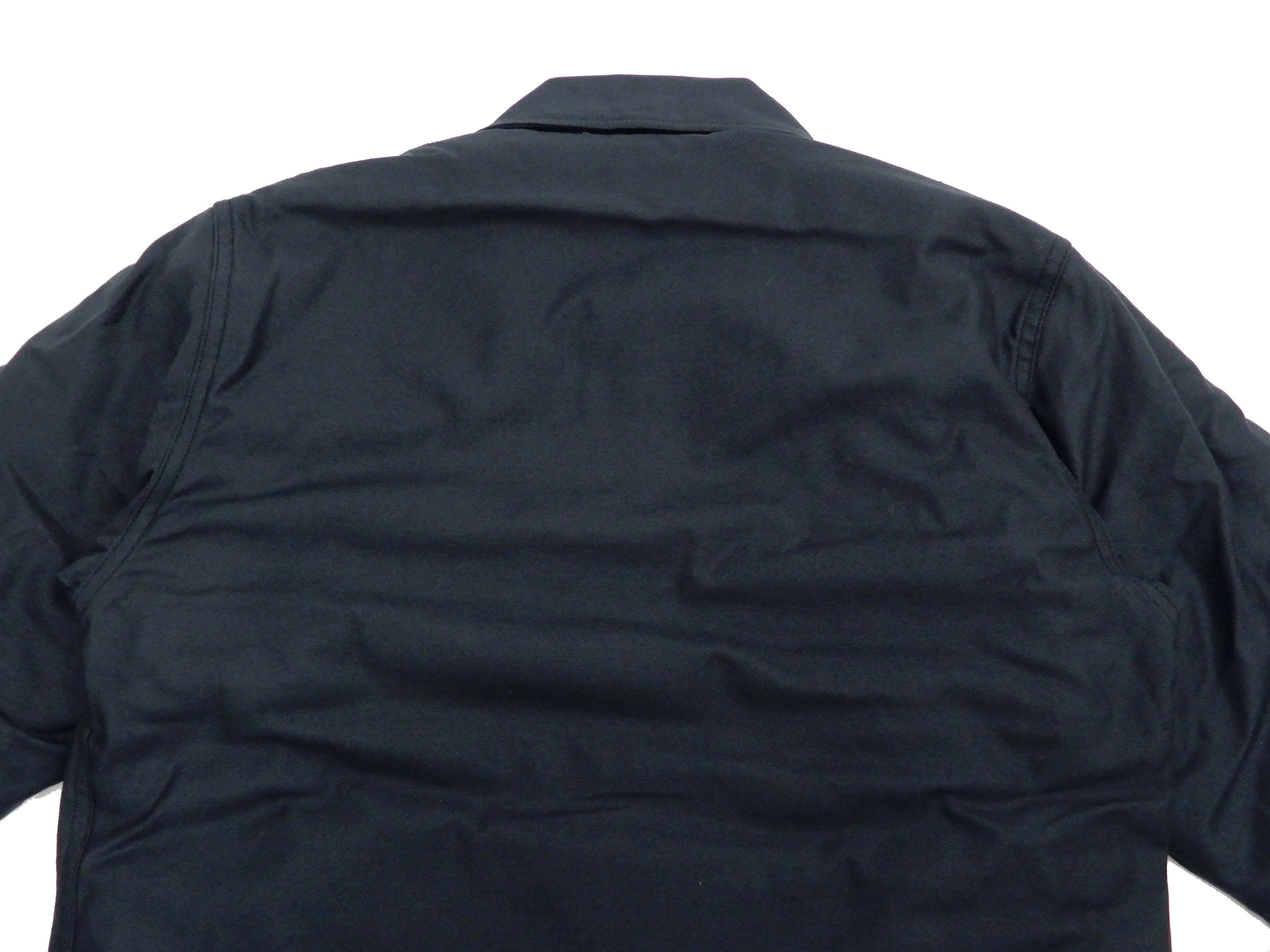Buzz Rickson Jacket Men's Reproduction of US Navy A-2 Deck Jacket BR14957 Navy-Blue - Image 14