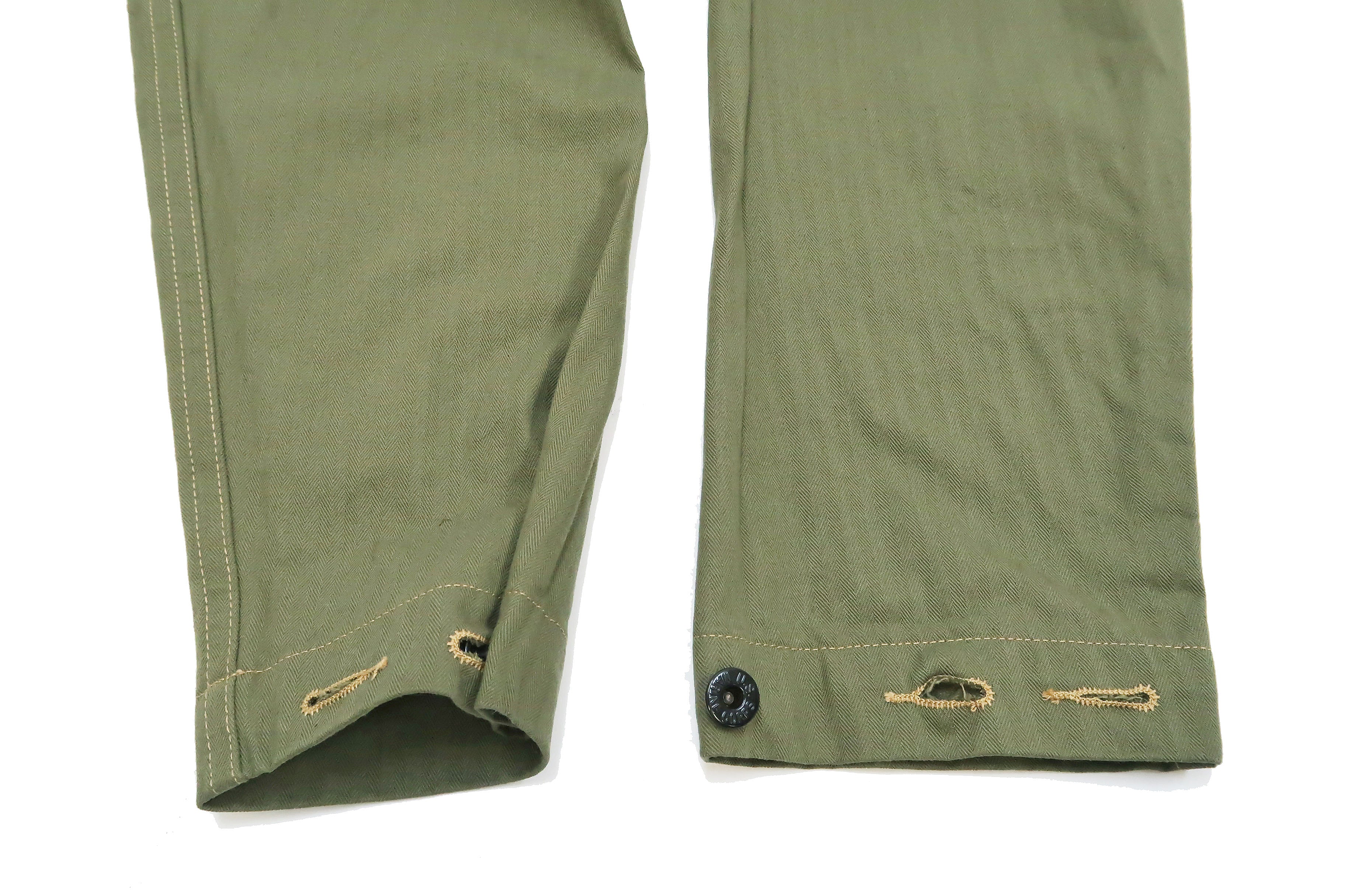 Buzz Rickson Jacket Men's Reproduction of WW2 USMC P44 HBT Utility Jacket P-44 BR15123 Olive - Image 14
