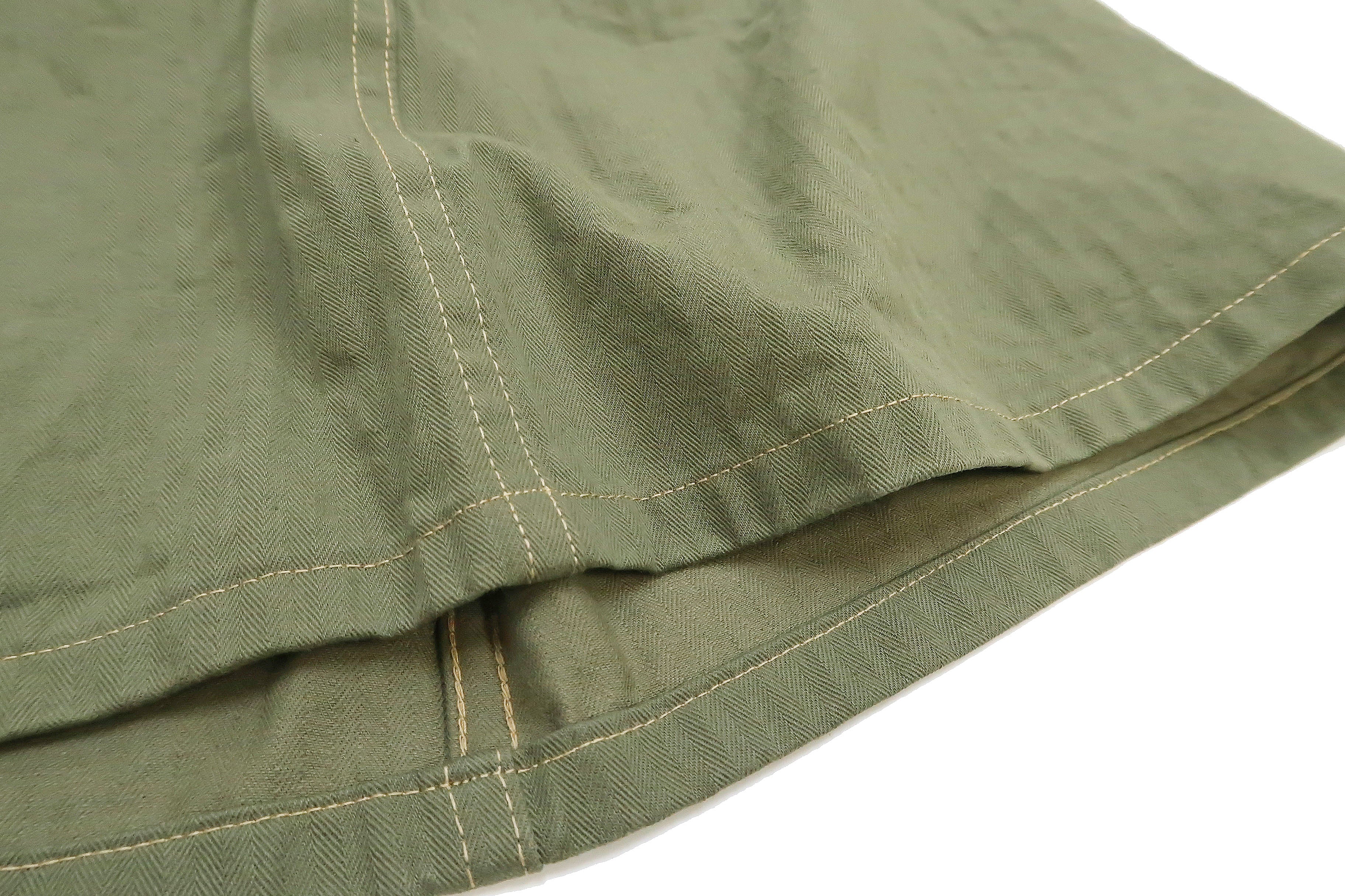 Buzz Rickson Jacket Men's Reproduction of WW2 USMC P44 HBT Utility Jacket P-44 BR15123 Olive - Image 15