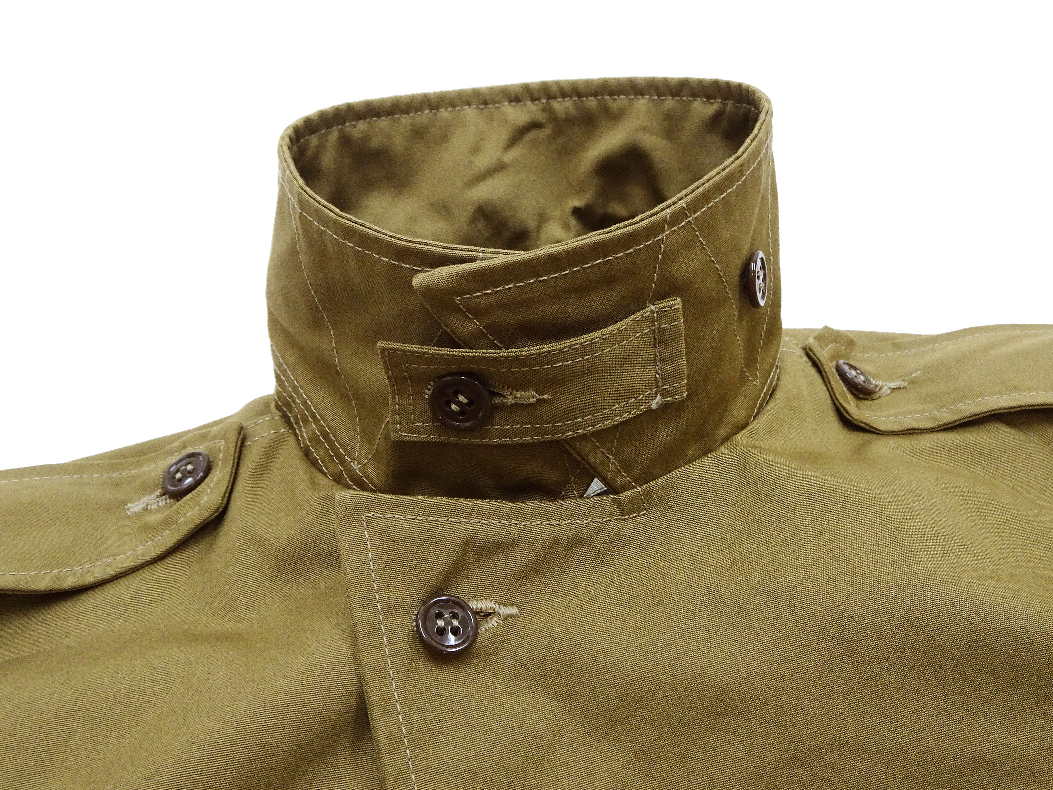 Buzz Rickson Jacket Men's Reproduction WWII US Army M-41 Field Jacket BR15332 Olive Drab - Image 10