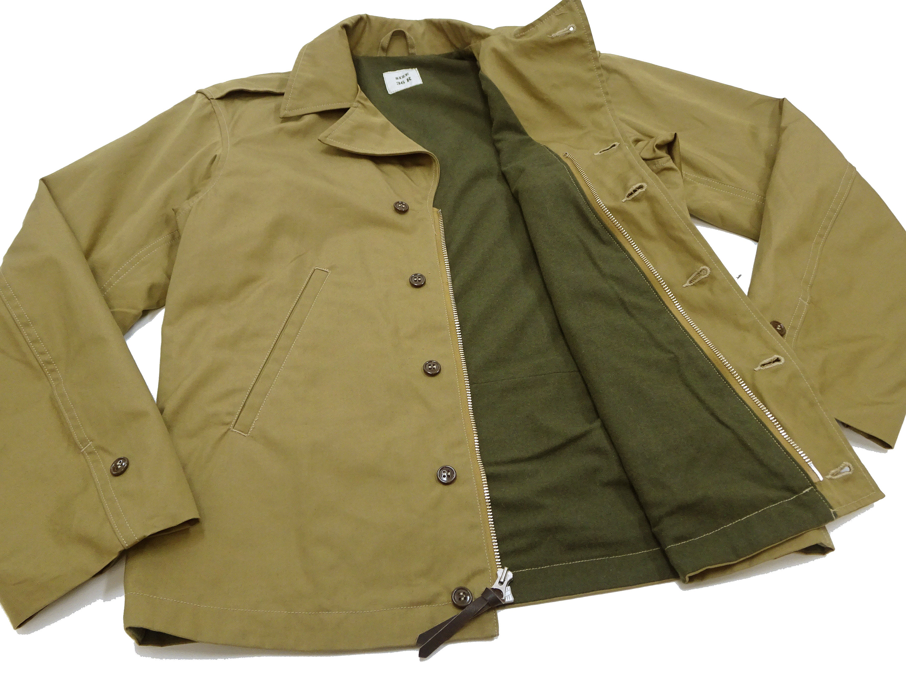 Buzz Rickson Jacket Men's Reproduction WWII US Army M-41 Field Jacket BR15332 Olive Drab - Image 13