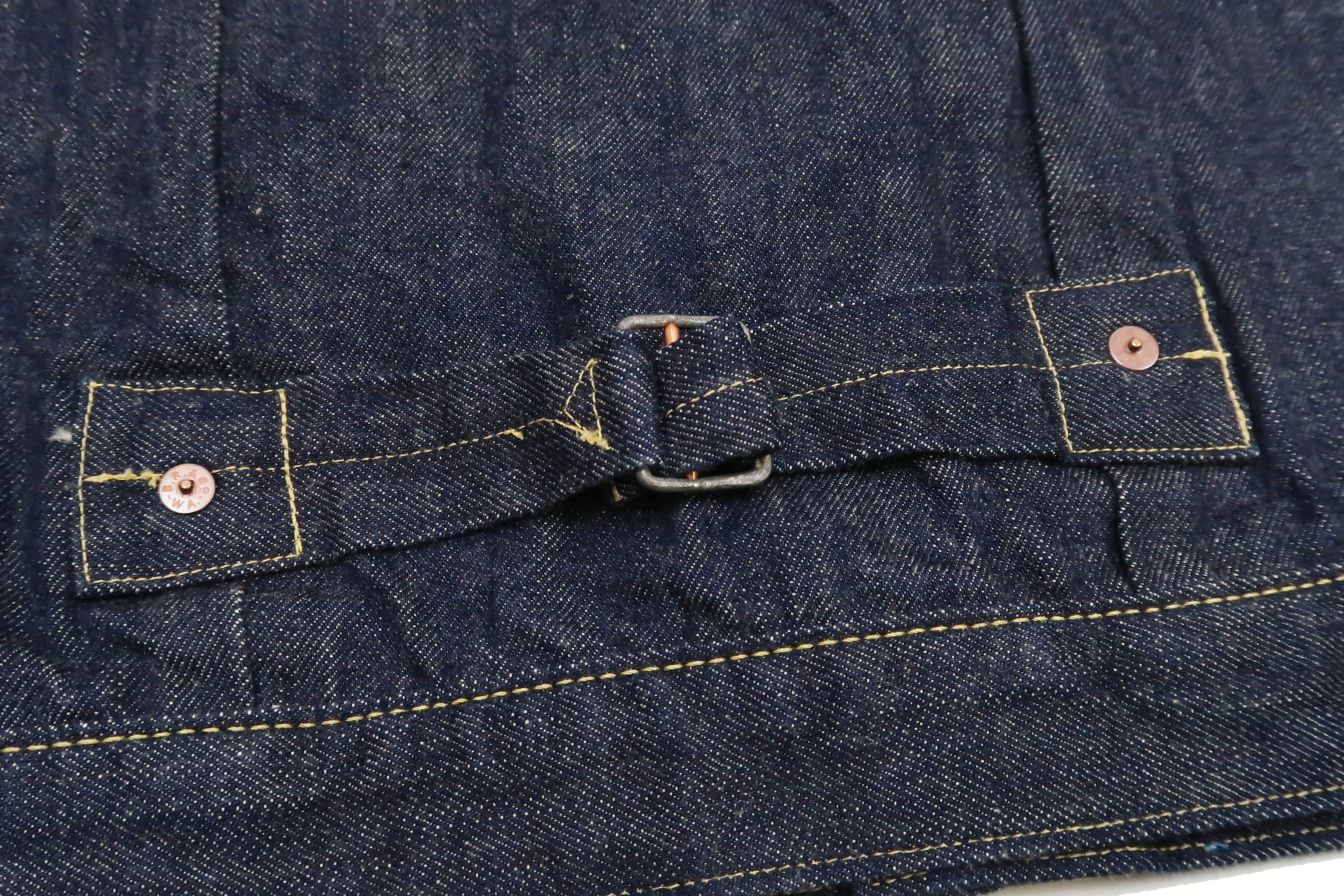 Buzz Rickson Jacket Men's Rproduction of Type 1 Denim Jacket WWII regulated version BR16041 421 One Wash Deep blue indigo - Image 20