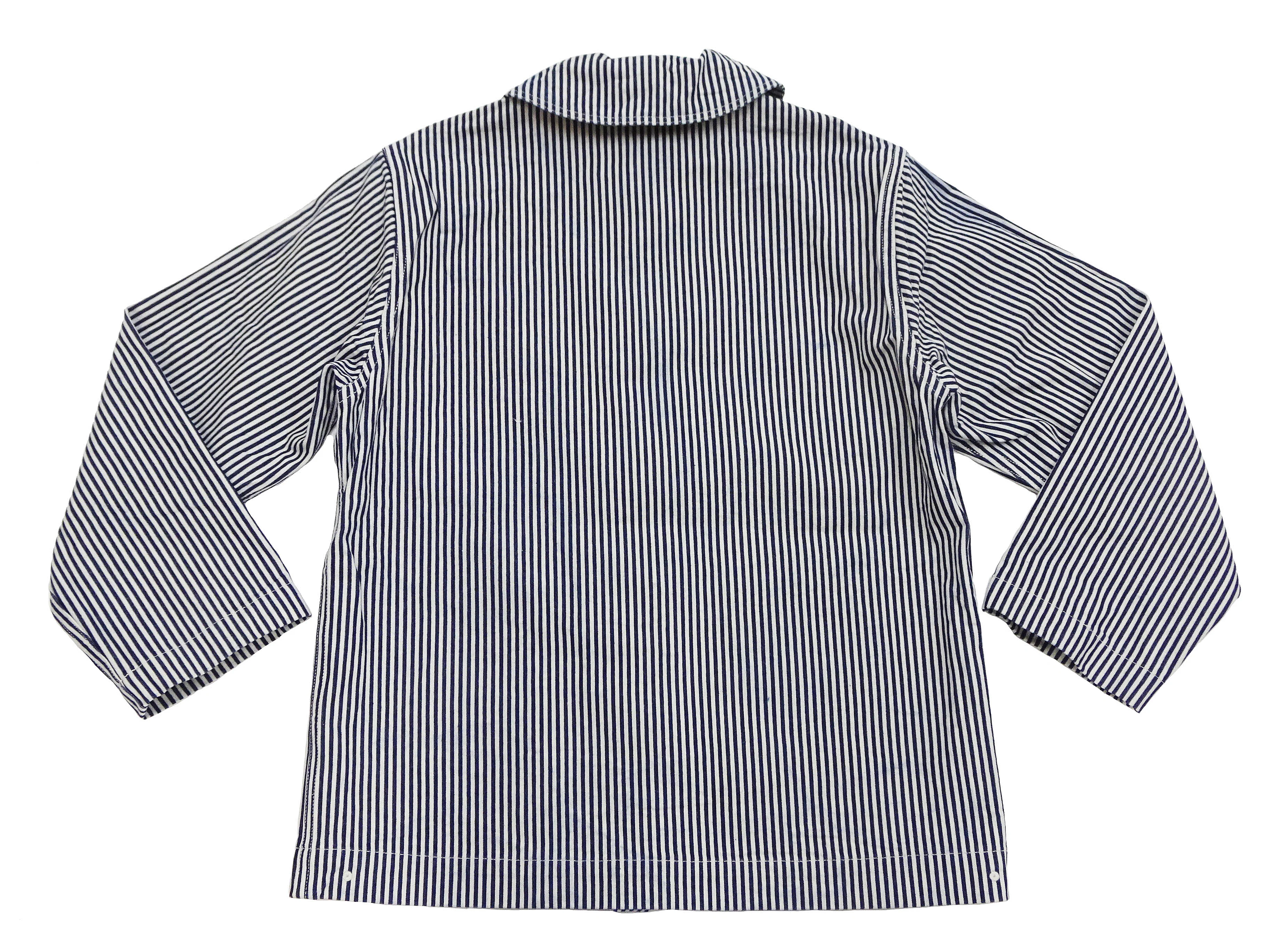 Buzz Rickson Jacket Men's US Navy WW2 Shawl Collar Hickory Stripe Utility Jacket BR15303 - Image 17
