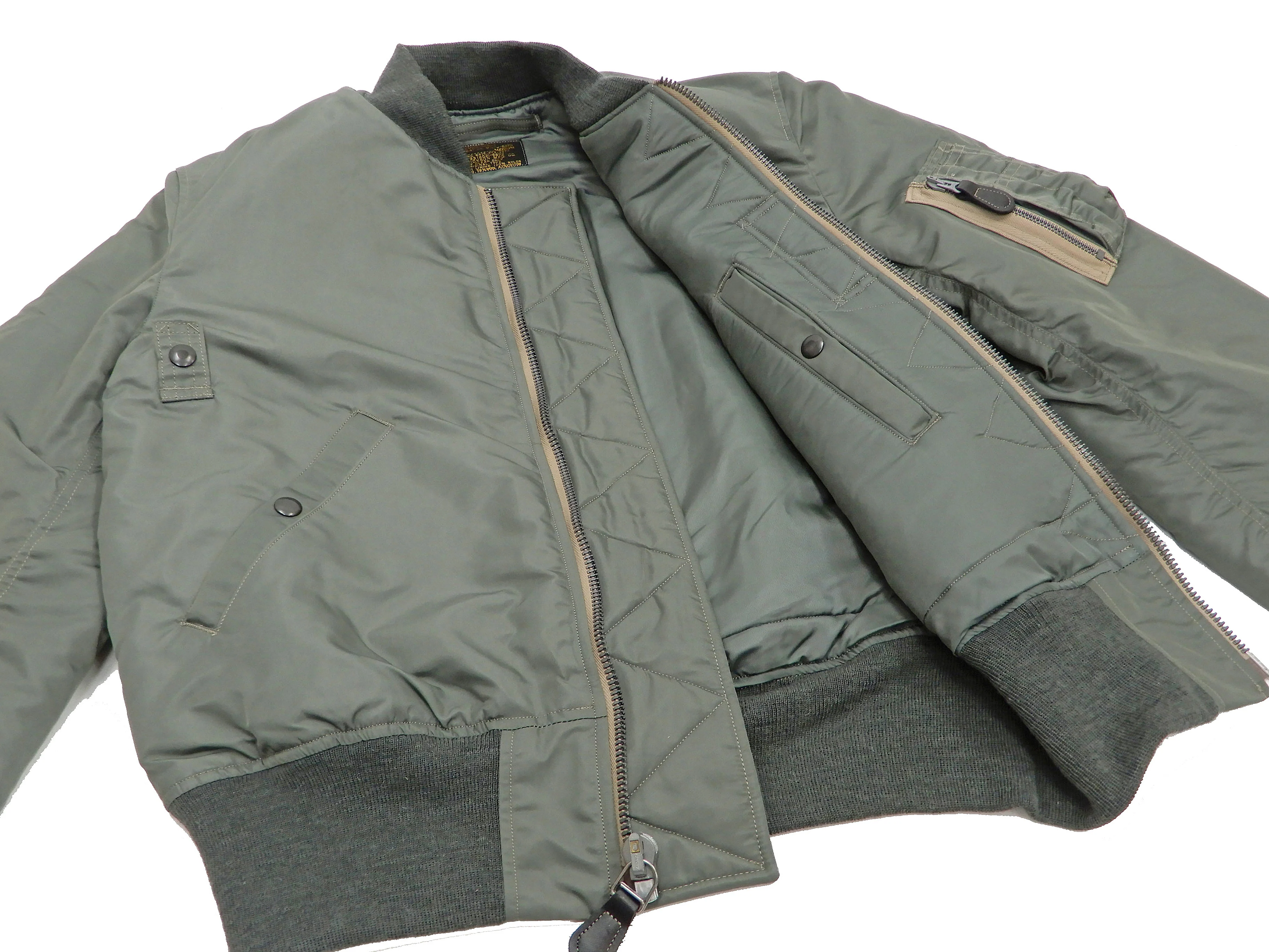 Buzz Rickson MA-1 Flight Jacket Men's Slender Version MA1 Bomber Jacket BR14920 - Image 12