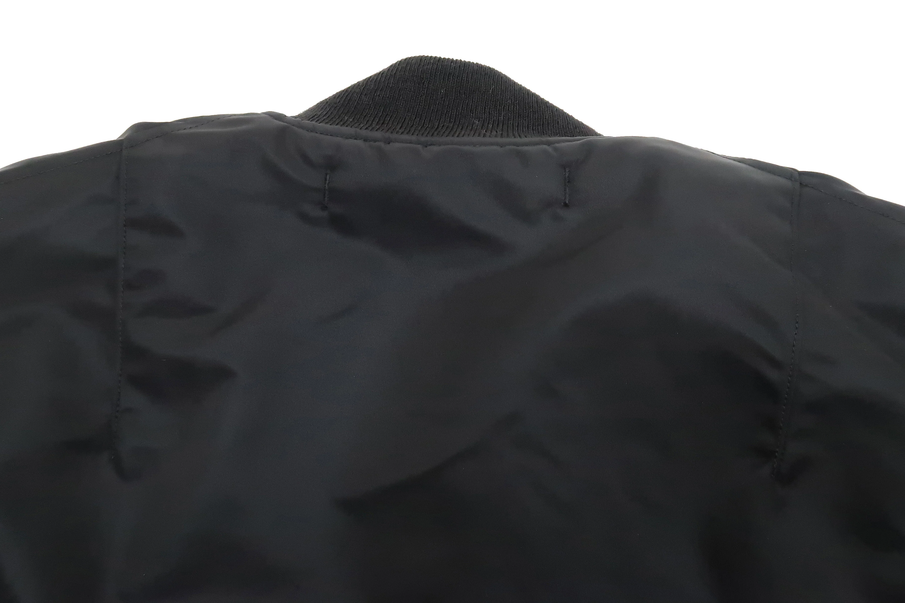 Buzz Rickson MA-1 William Gibson Black MA-1 Flight Jacket Men's MA1 Bomber Jacket Slender Version BR14964 - Image 17