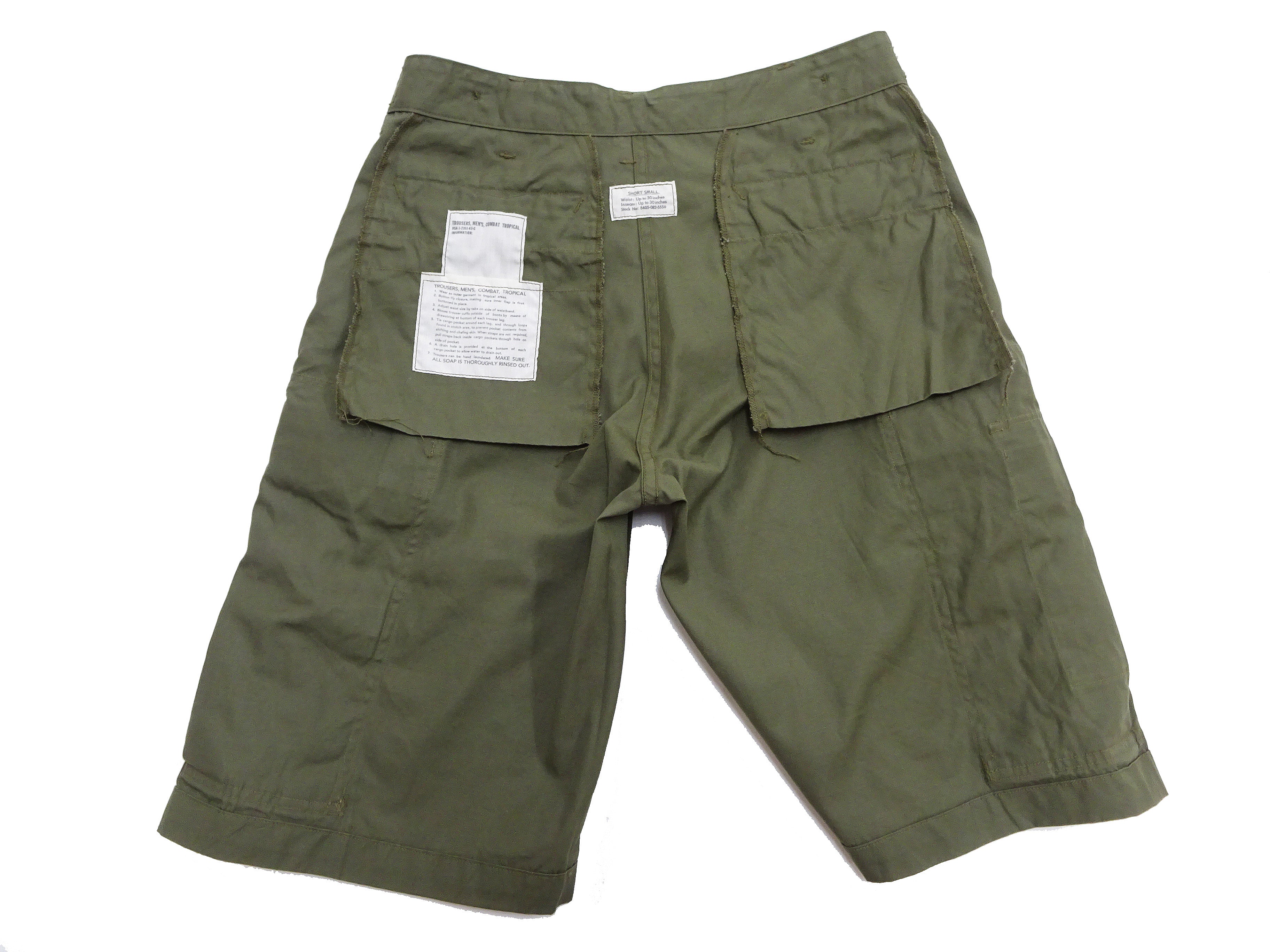 Buzz Rickson Men's Cargo Shorts - Reproduction of Civilian Reinterpretation of U.S. Army Vietnam Tropical Jungle Fatigue Trousers BR52550 Olive - Image 20