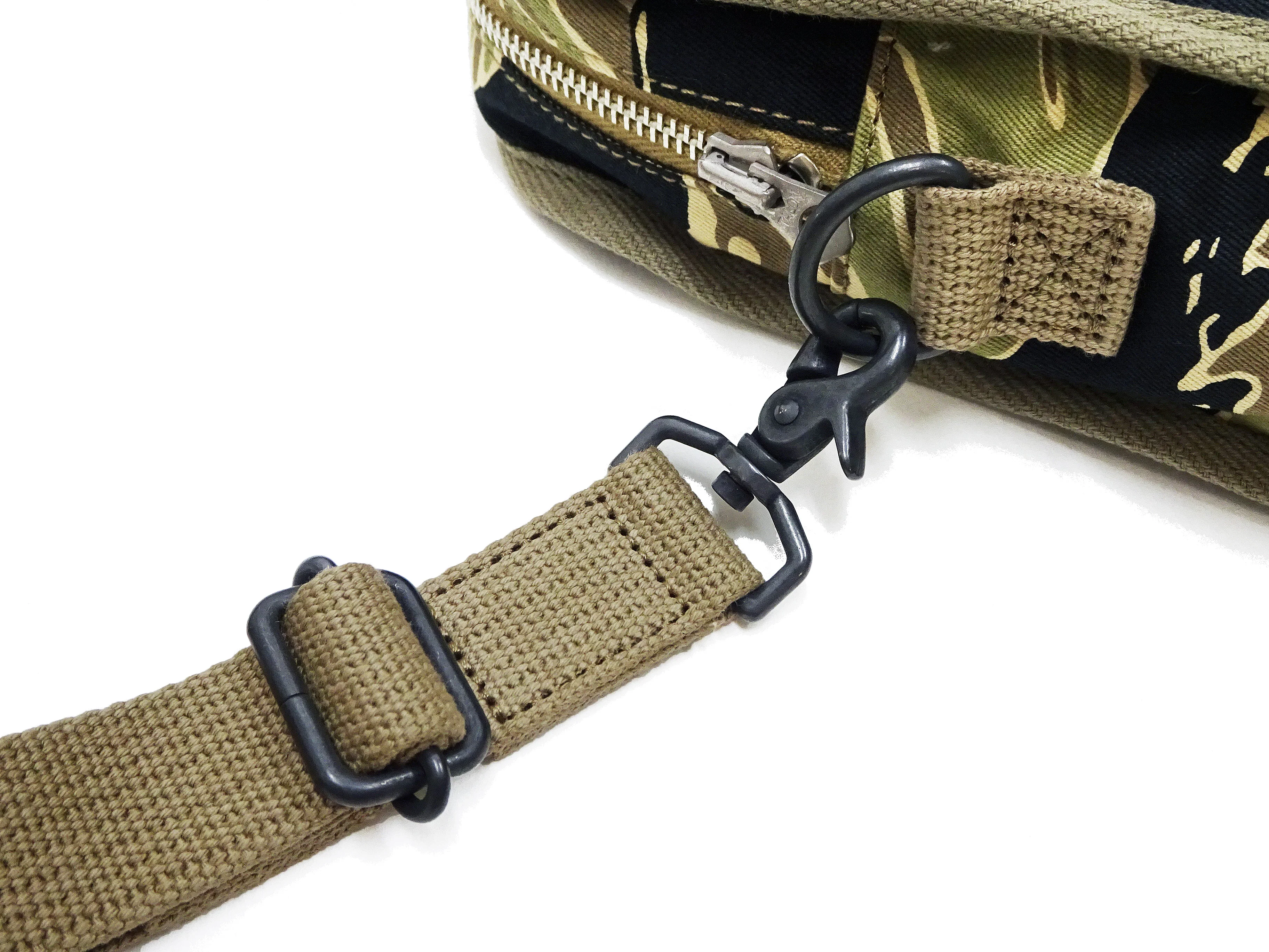 Buzz Rickson Men's Casual Small Shoulder Bag - Gold Tiger Camouflage, Modern Reinterpretation of WWII U.S. Army Air Forces Pilot Gear, BR02878 - Image 11