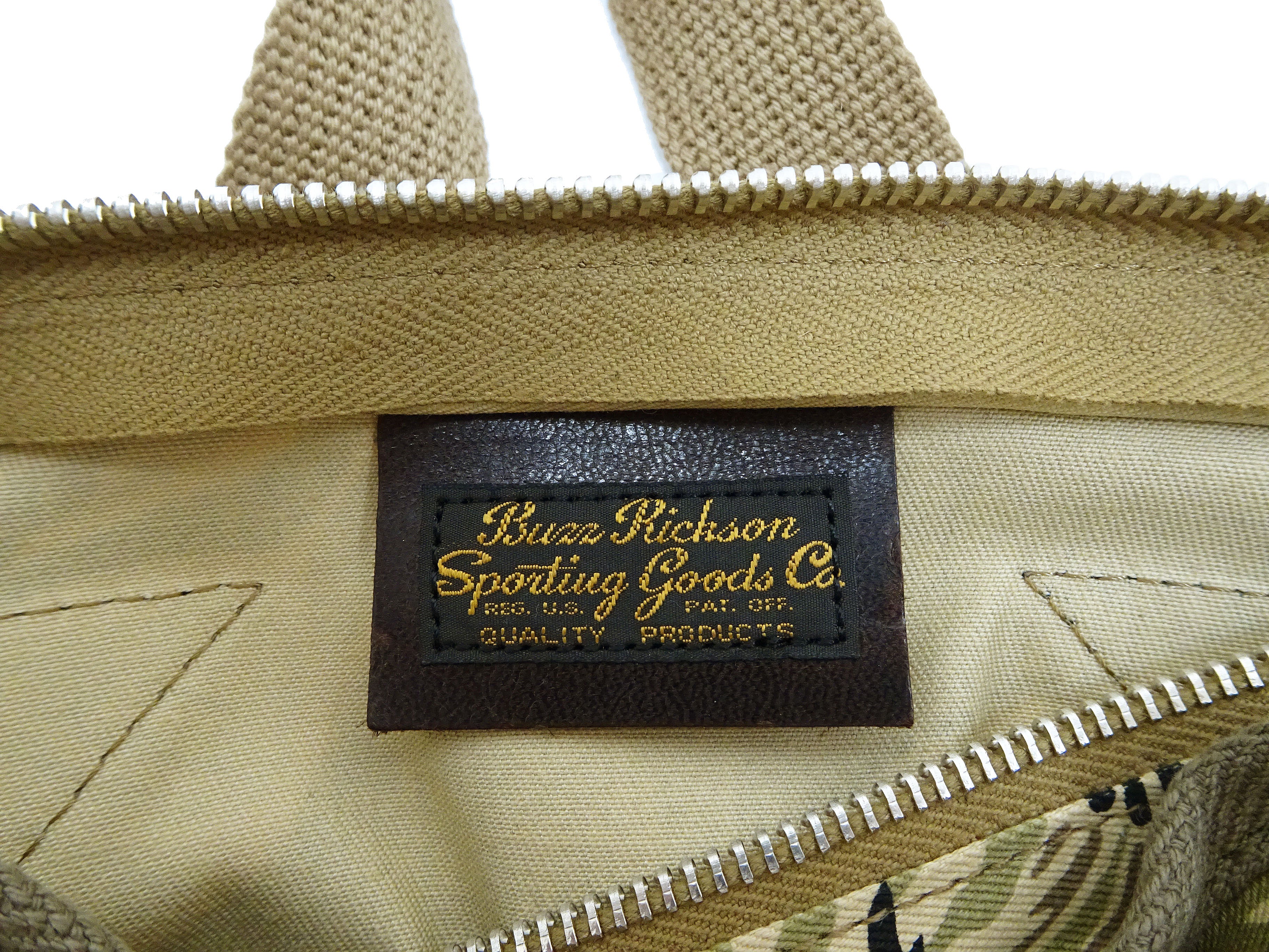 Buzz Rickson Men's Casual Small Shoulder Bag - Gold Tiger Camouflage, Modern Reinterpretation of WWII U.S. Army Air Forces Pilot Gear, BR02878 - Image 15