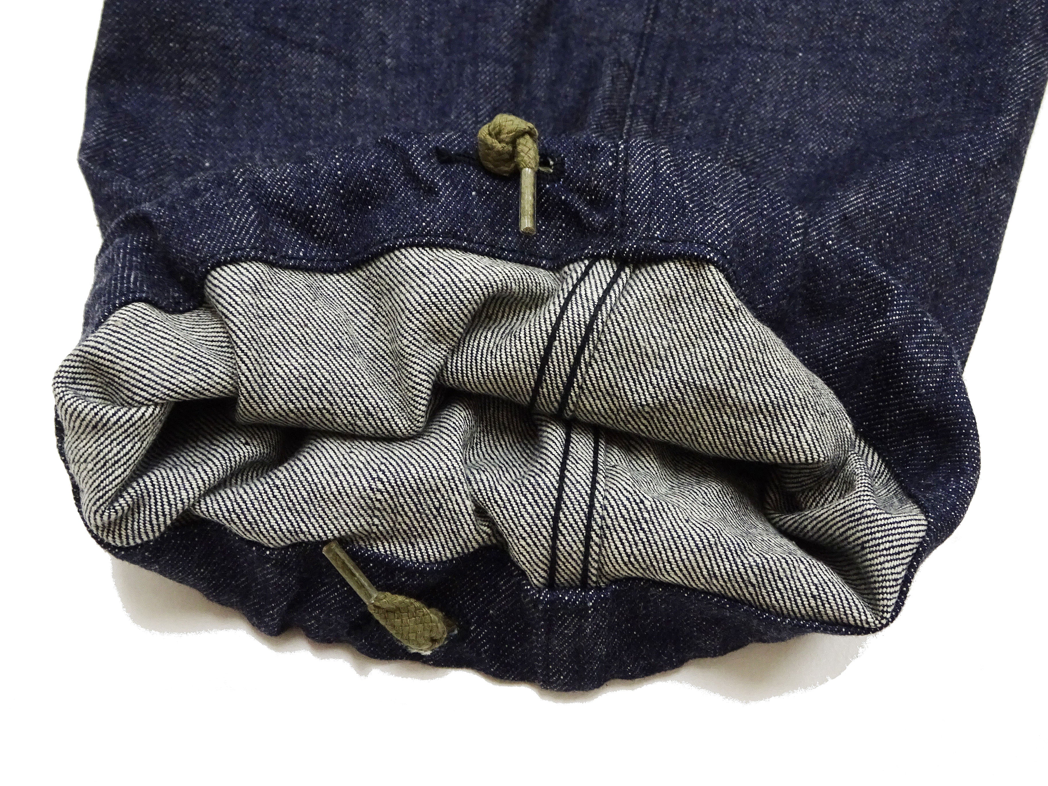 Buzz Rickson Men's Denim M-51 Field Trousers - Military-Inspired Baggy Cargo Pants in Indigo Denim - Made in Japan (BR42586 421A One Wash) - Image 19