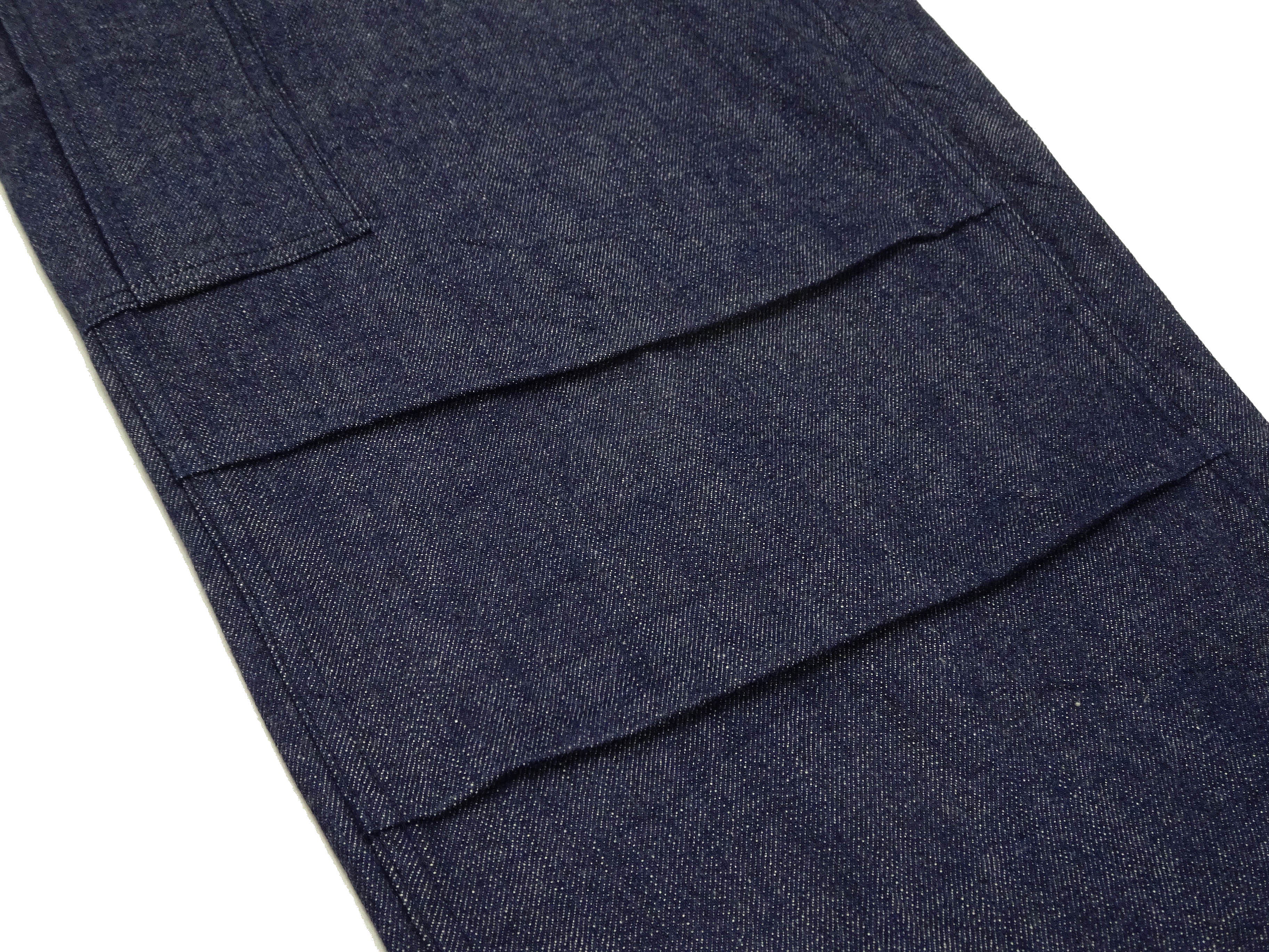 Buzz Rickson Men's Denim M-51 Field Trousers - Military-Inspired Baggy Cargo Pants in Indigo Denim - Made in Japan (BR42586 421A One Wash) - Image 22