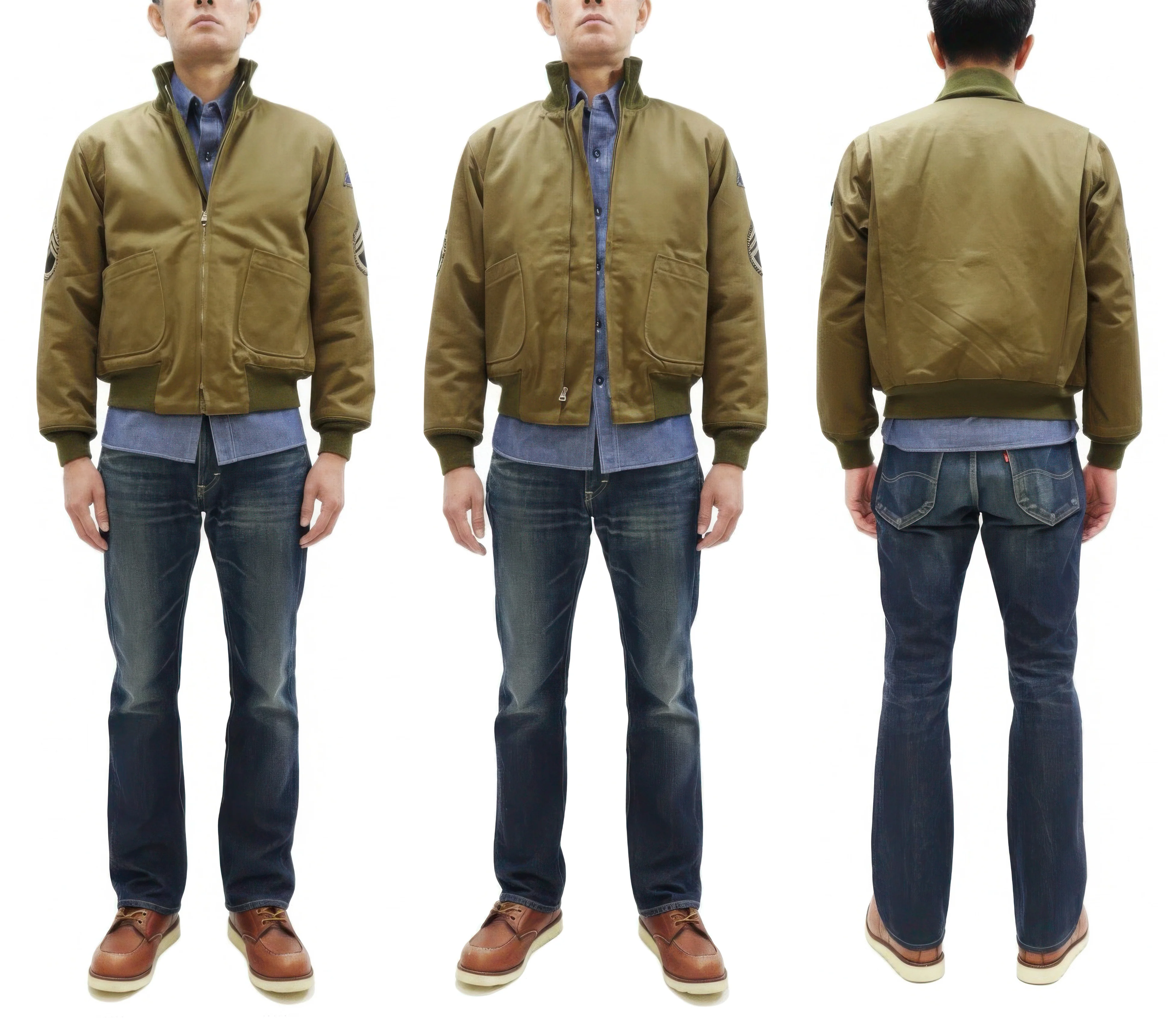 Buzz Rickson Men's Fury Tanker Jacket - Brad Pitt U.S. Army WWII Movie Reproduction - Made in Japan - (BR15751 Olive Drab) - Image 3