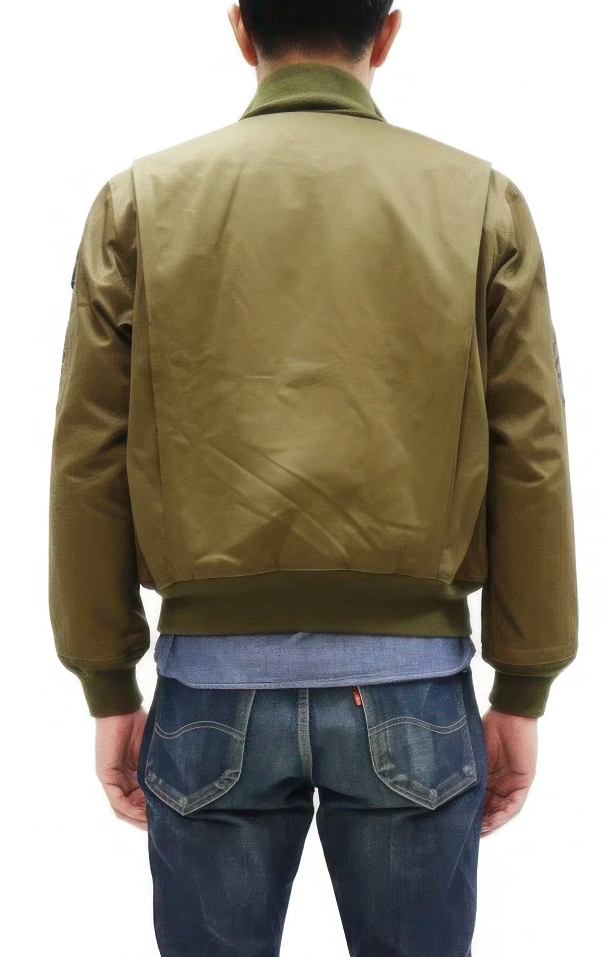 Buzz Rickson Men's Fury Tanker Jacket - Brad Pitt U.S. Army WWII Movie Reproduction - Made in Japan - (BR15751 Olive Drab) - Image 5