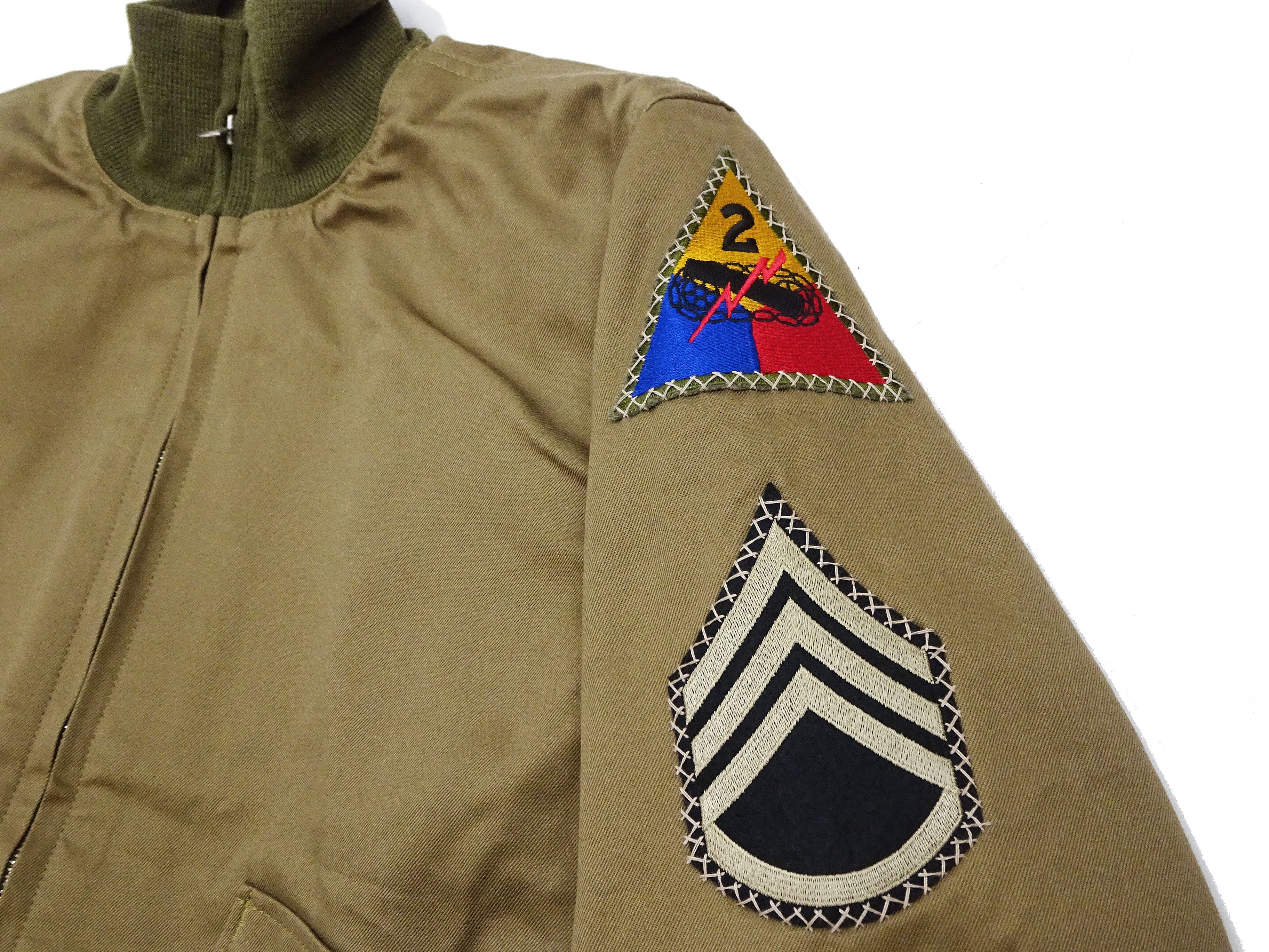 Buzz Rickson Men's Fury Tanker Jacket - Brad Pitt U.S. Army WWII Movie Reproduction - Made in Japan - (BR15751 Olive Drab) - Image 9
