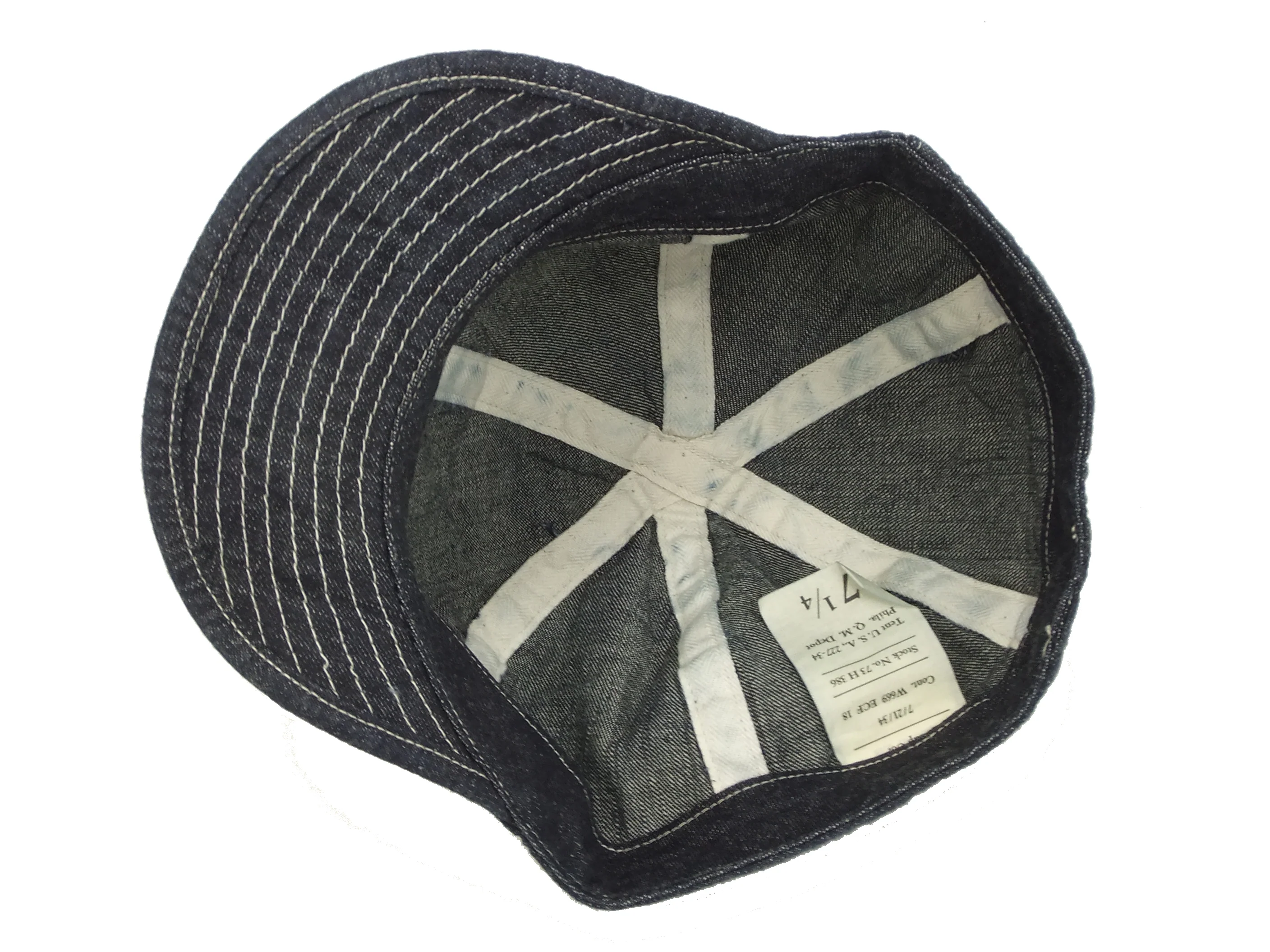 Buzz Rickson Men's US Army Denim Work Cap BR02308 - Image 6