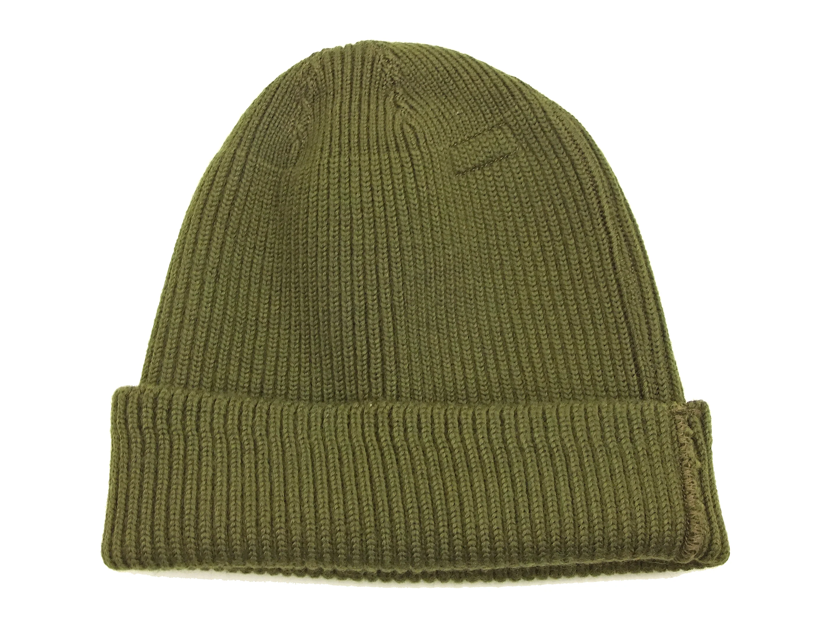 Buzz Rickson Men's USAAF A-4 Mechanics Cap BR02241 Men's Wool Knit Winter Hat Olive-Green - Image 3