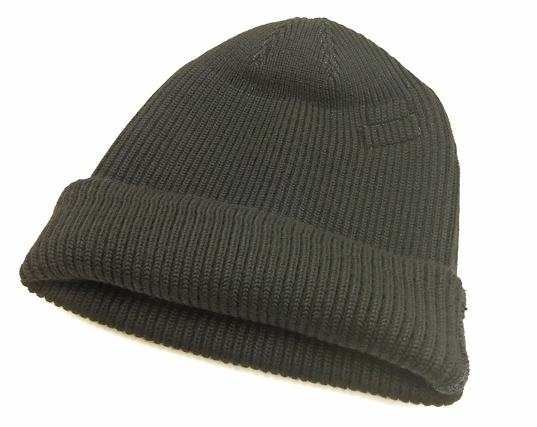 Buzz Rickson William Gibson Men's Plain Wool Knit Cap - U.S. Army Air Forces A-4 Model Reinterpreted in Black BR02272 - Image 9