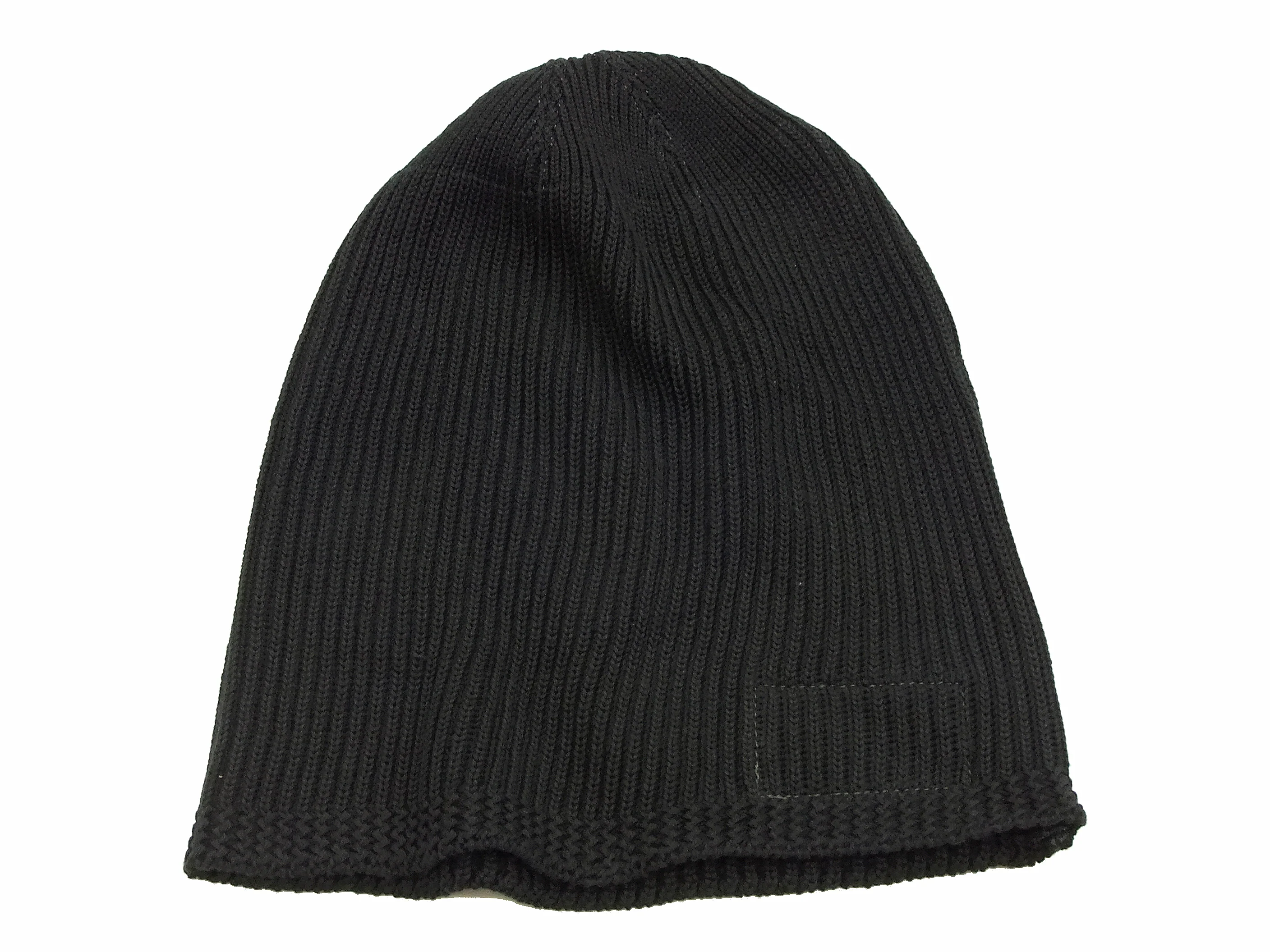 Buzz Rickson Watch Cap Men's Cotton Knit Hat WWII US military style beanie BR02186 Black - Image 4