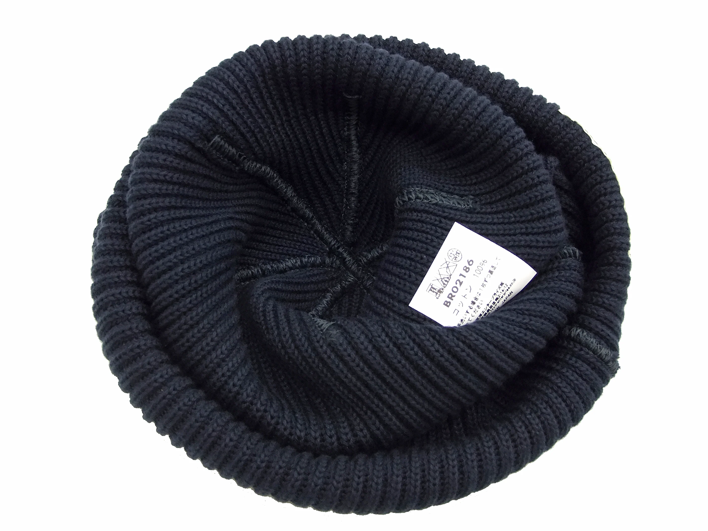 Buzz Rickson Watch Cap Men's Cotton Knit Hat WWII US military style beanie BR02186 Navy-Blue - Image 6