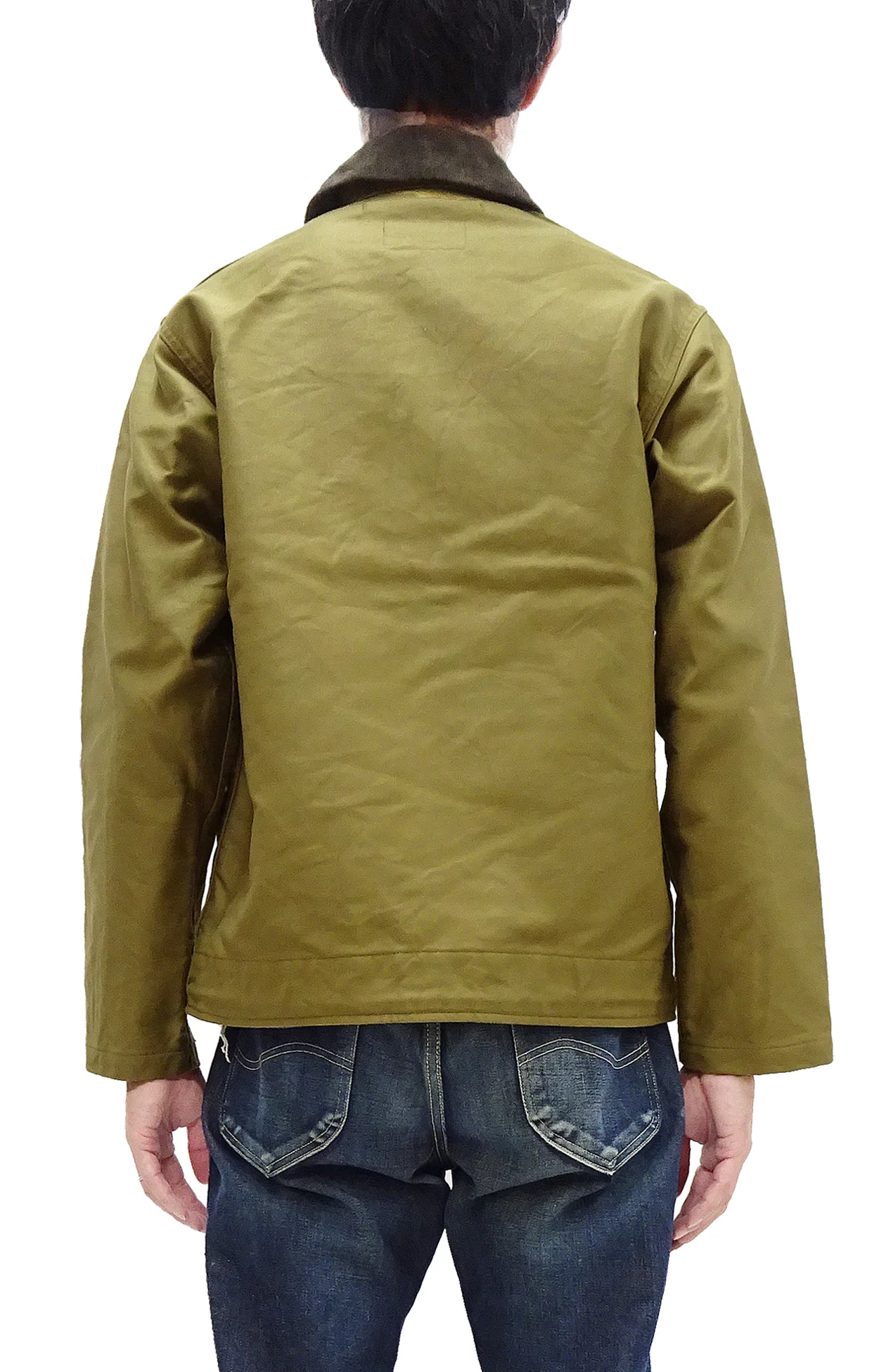 Buzz Rickson N-1 Deck Jacket Men's Casual Lightweight Modified Version of US Navy N1 Khaki (Unlined) BR15346 - Image 5