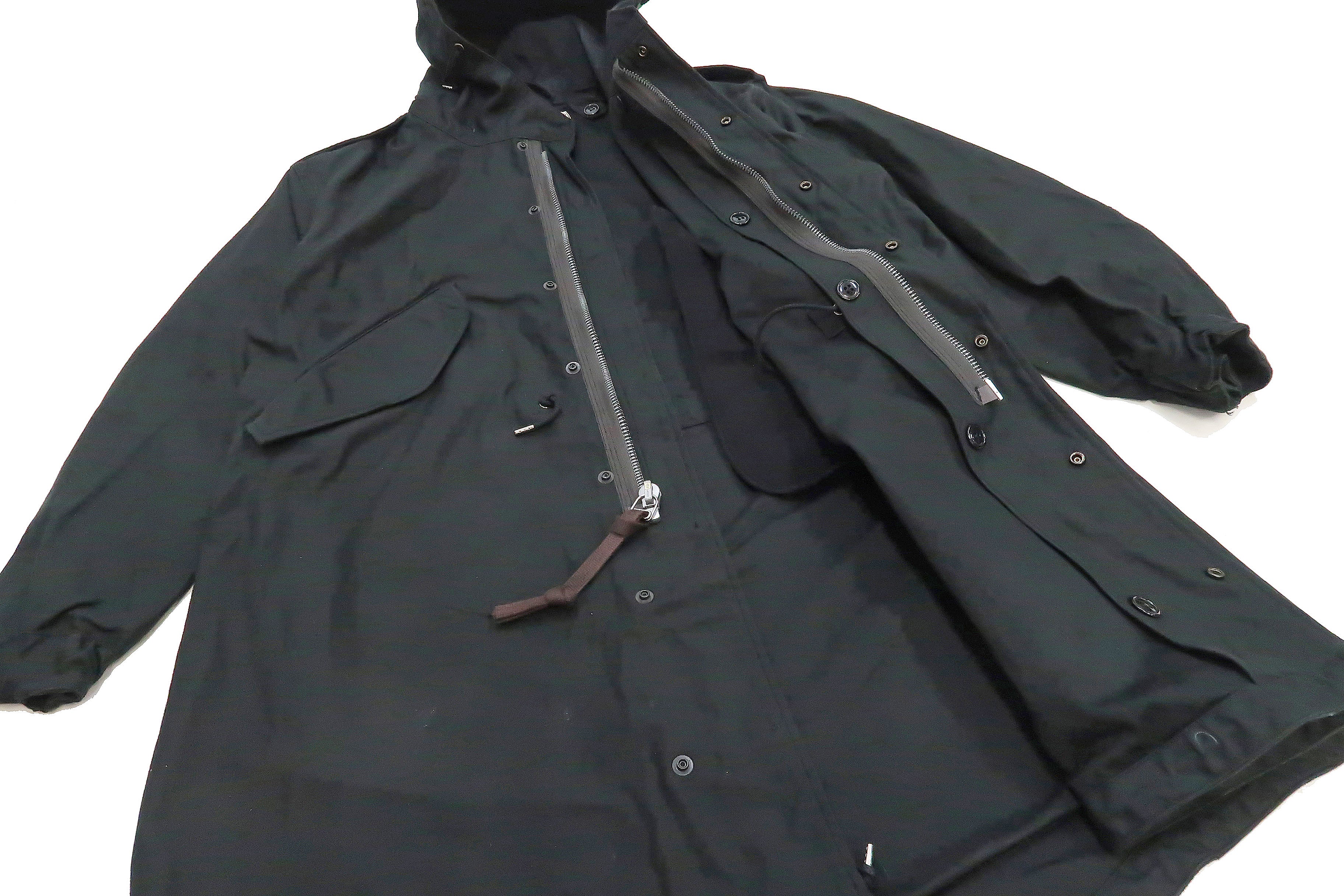Buzz Rickson Parka William Gibson Black US Army M-51 Fishtail Parka Men's Military Coat Jacket BR14969 - Image 13