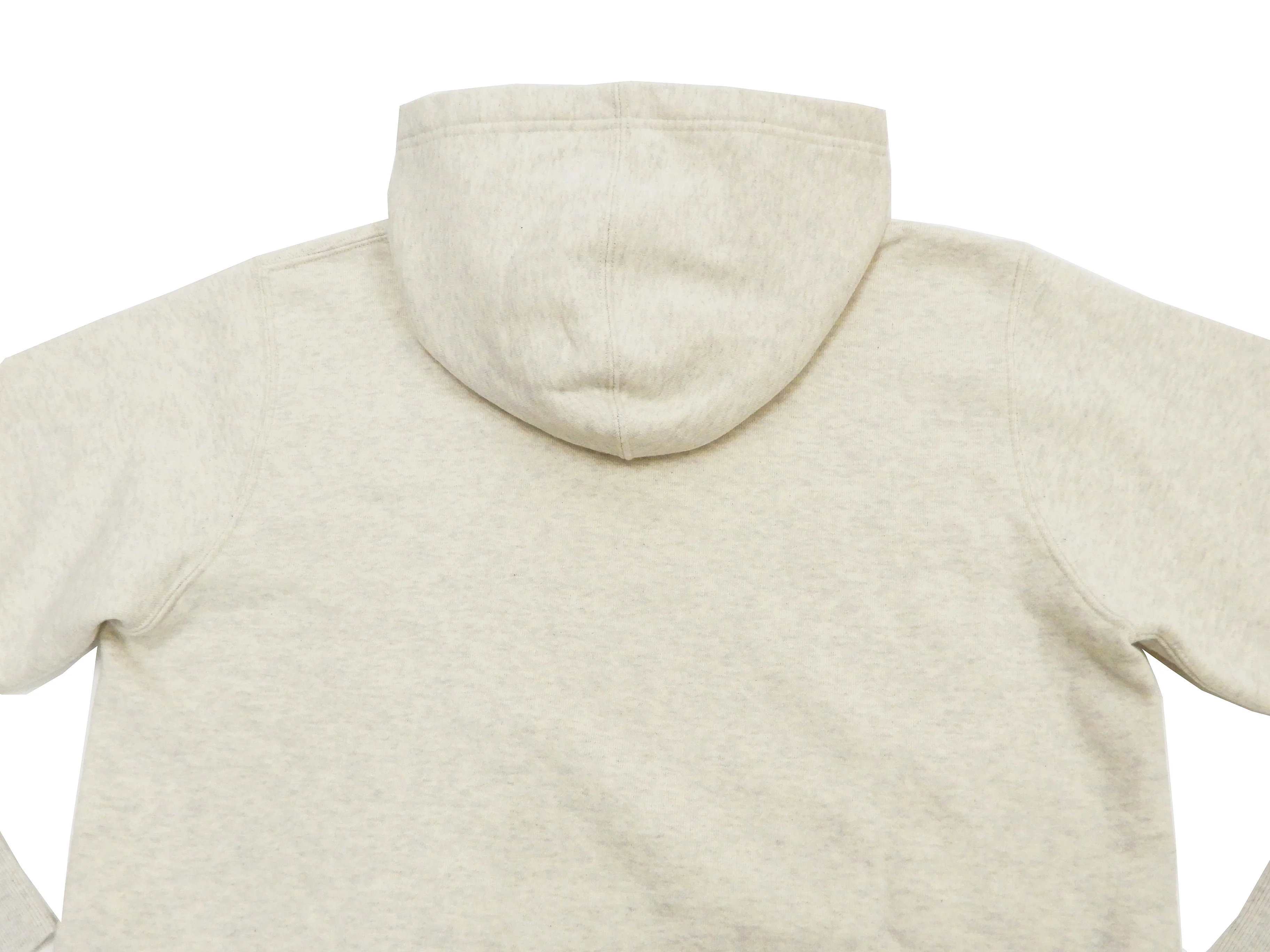Buzz Rickson Plain Pullover Hoodie Men's Loop-wheeled Vintage Style Hooded Sweatshirt BR68914 131-Oatmeal - Image 12