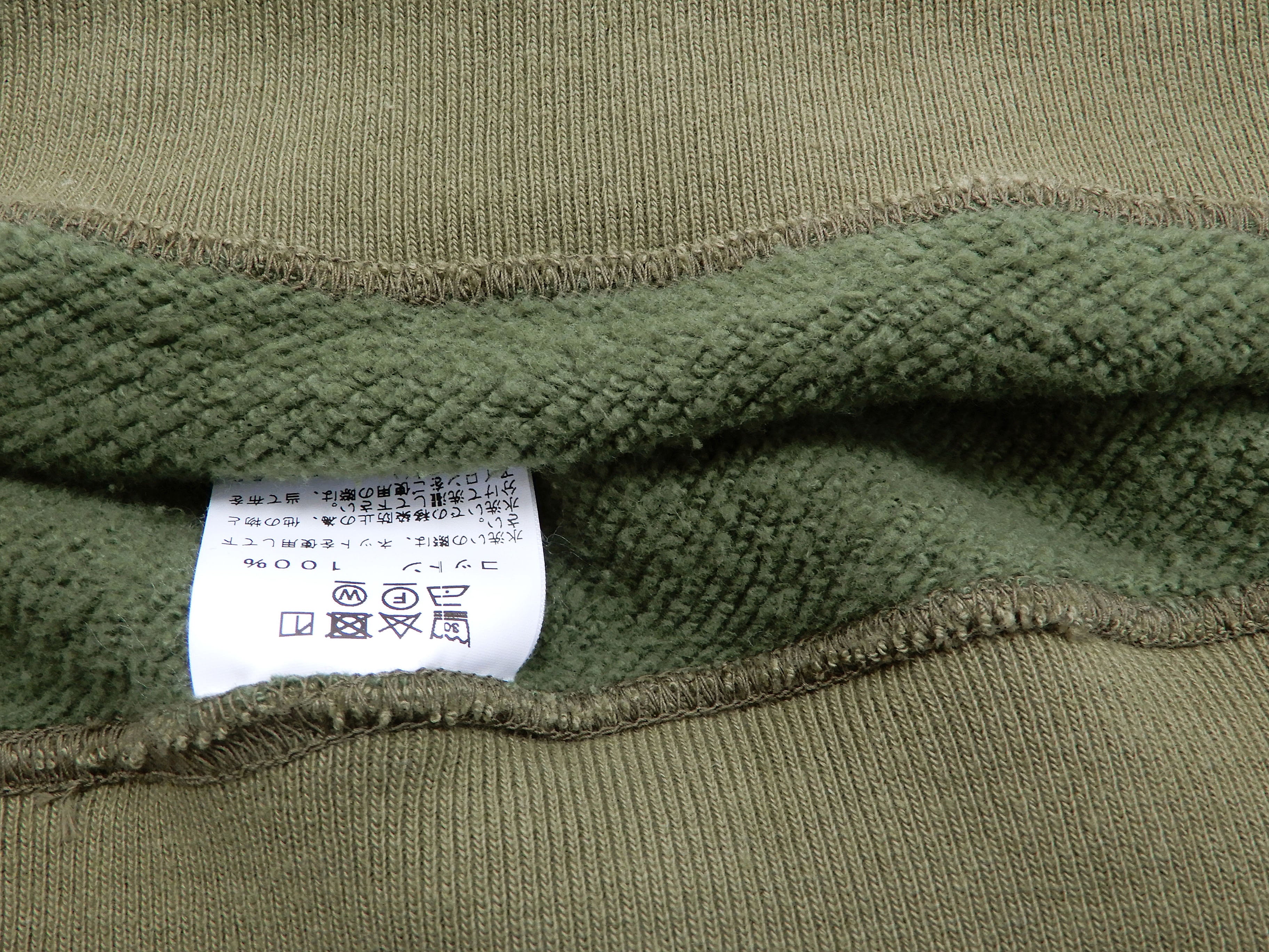 Buzz Rickson Plain Pullover Hoodie Men's Loop-wheeled Vintage Style Hooded Sweatshirt BR68914 149-Faded-Olive - Image 10