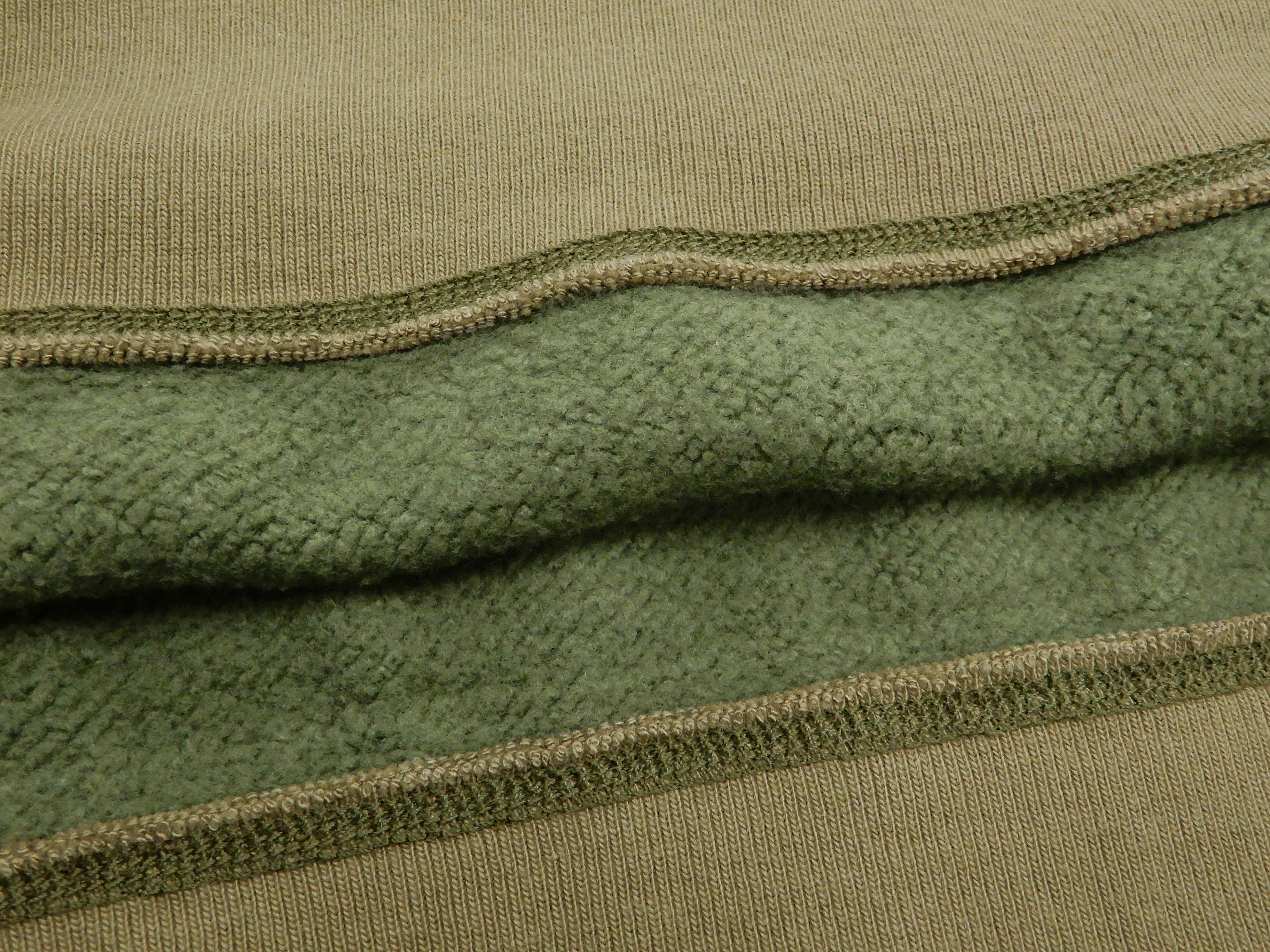 Buzz Rickson Plain Sweatshirt Men's Loop-wheeled Vintage Style BR65622 Faded-Olive - Image 8