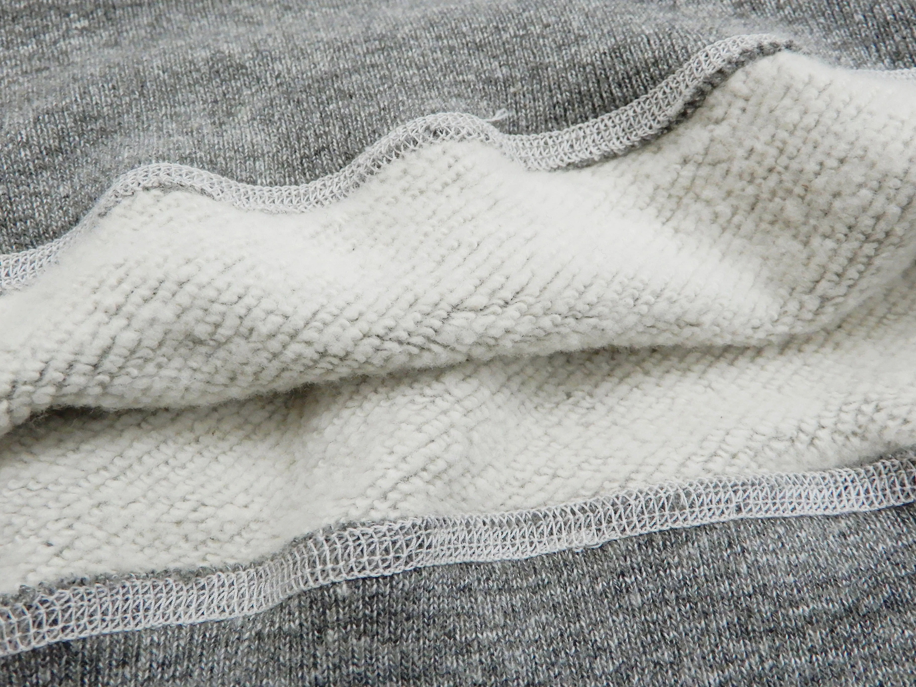 Buzz Rickson Plain Sweatshirt Men's Loop-wheeled Vintage Style BR65622 Heather-Gray - Image 8