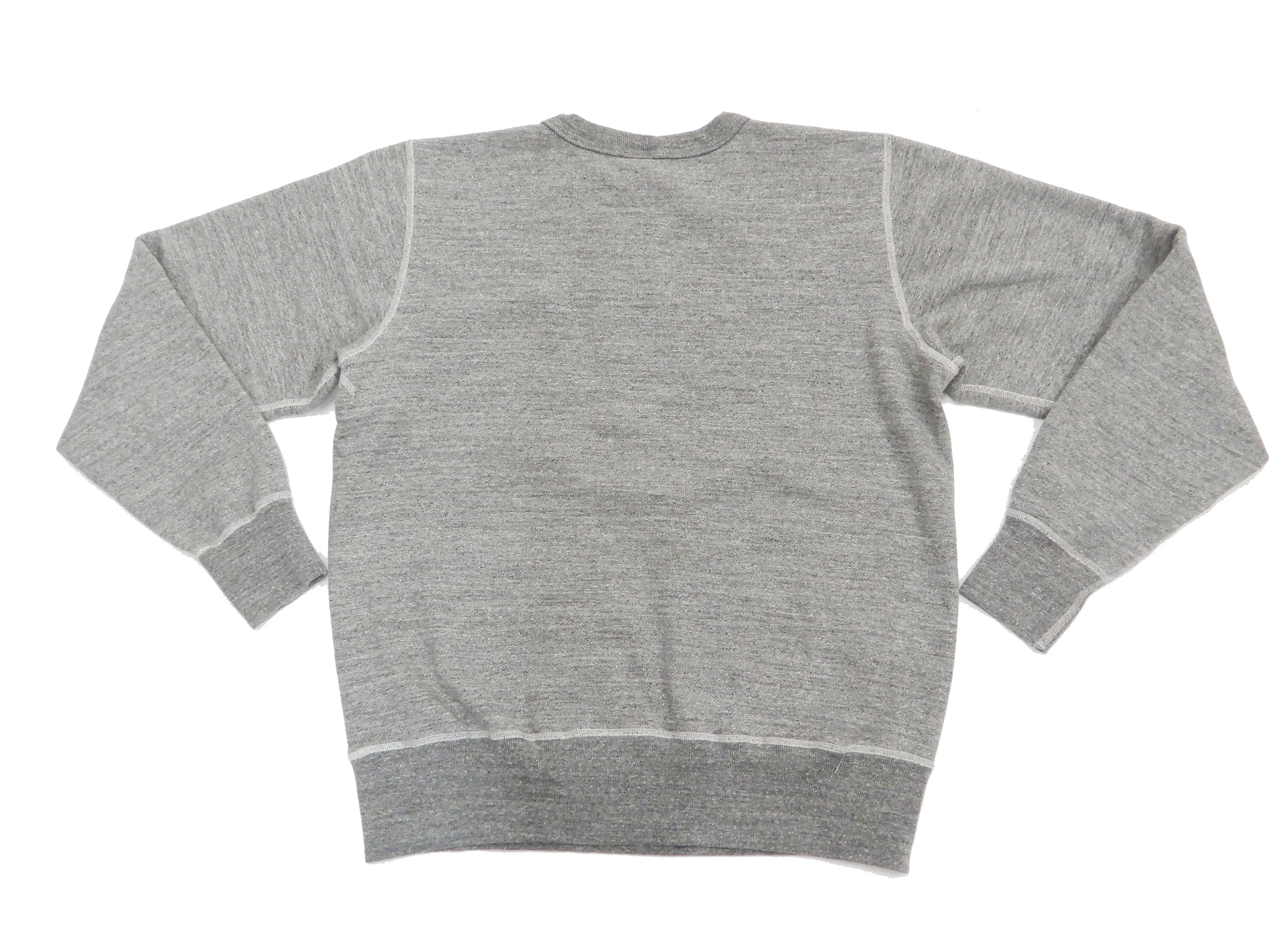 Buzz Rickson Plain Sweatshirt Men's Loop-wheeled Vintage Style BR65622 Heather-Gray - Image 9