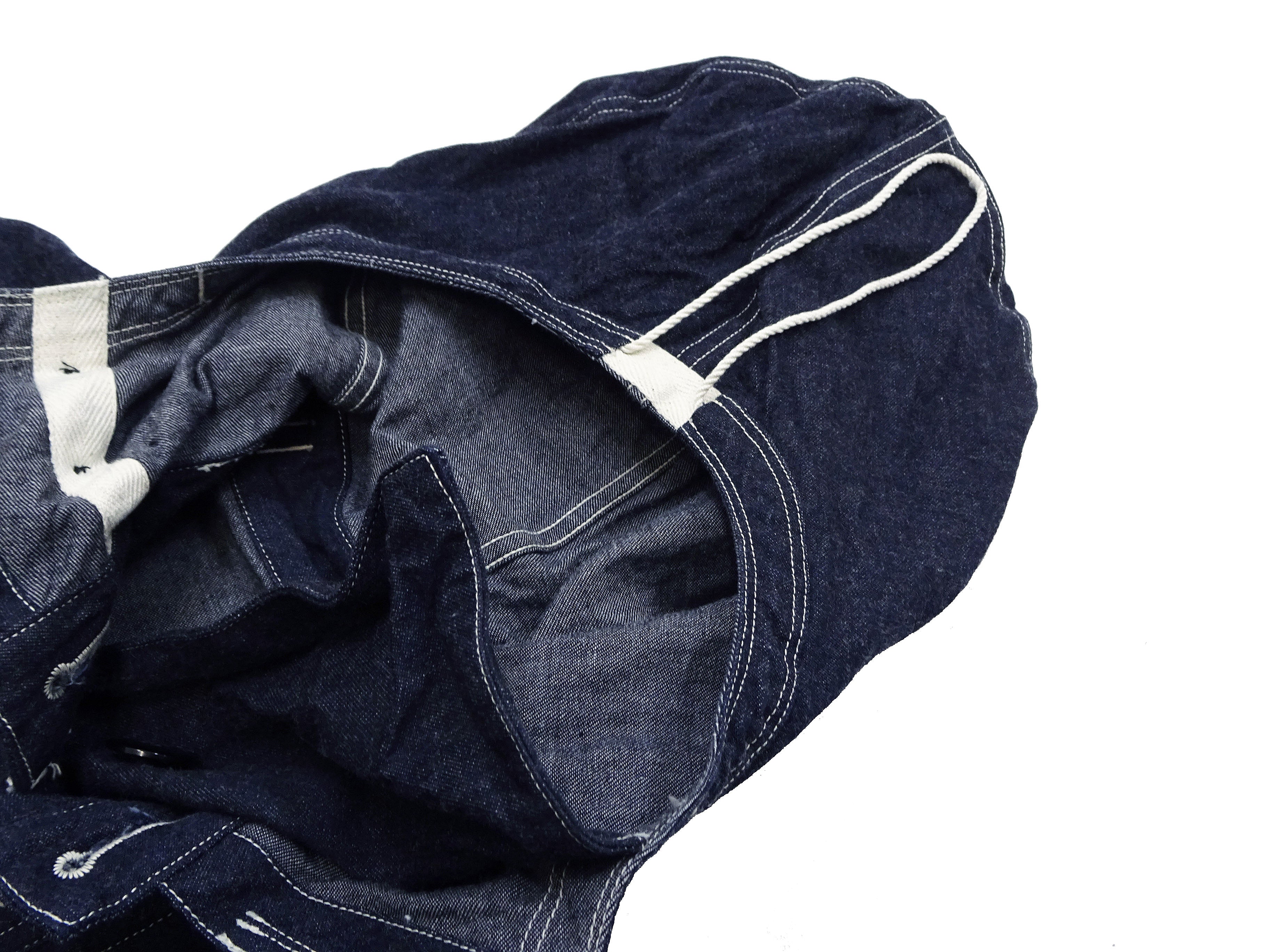 Buzz Rickson U.S. Navy Denim Gas Protective Parka - WWII Denim Anti-Gas Parka (Gunner Smock Jacket) BR11703 One-Wash - Image 13