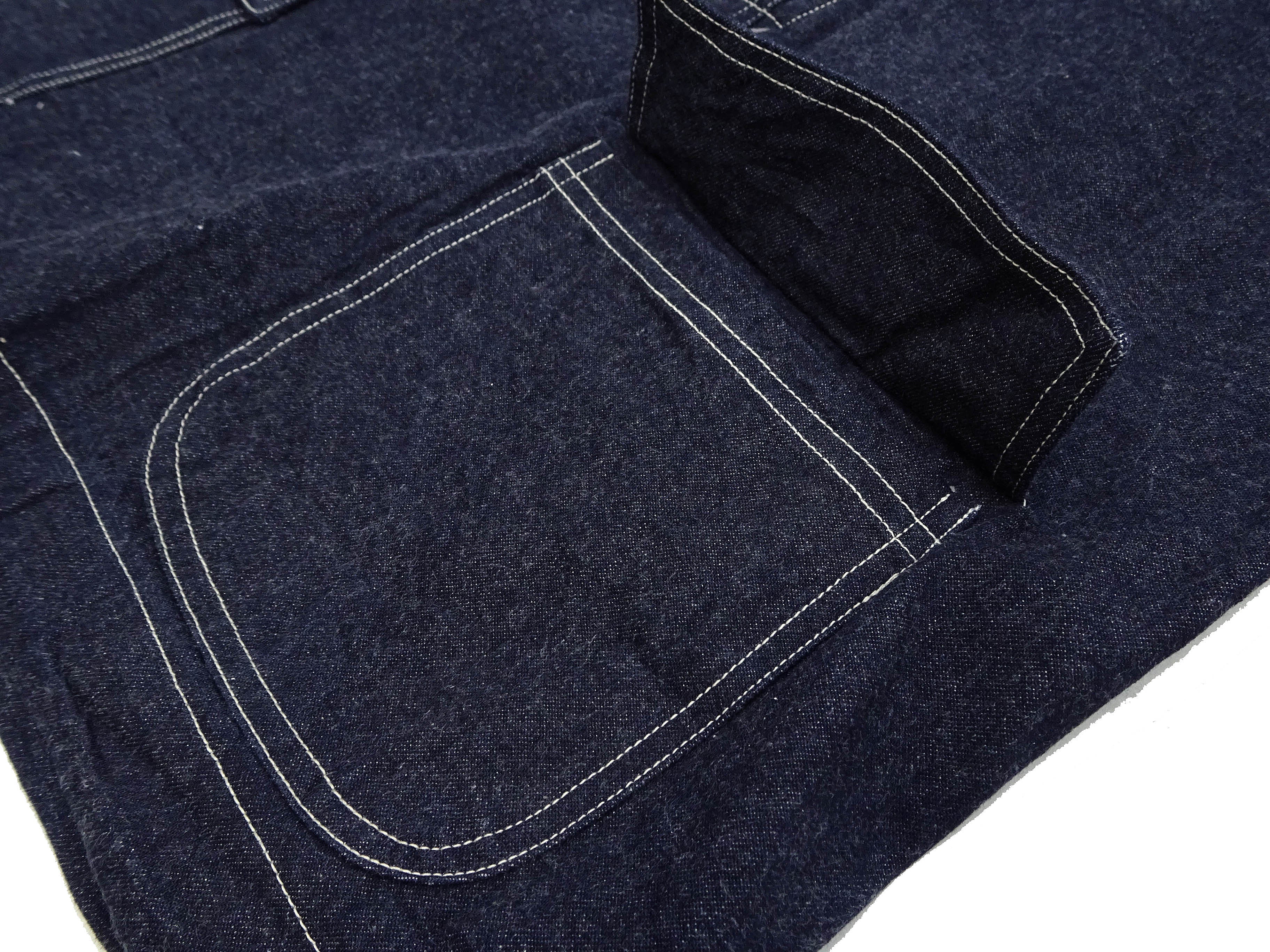 Buzz Rickson U.S. Navy Denim Gas Protective Parka - WWII Denim Anti-Gas Parka (Gunner Smock Jacket) BR11703 One-Wash - Image 14