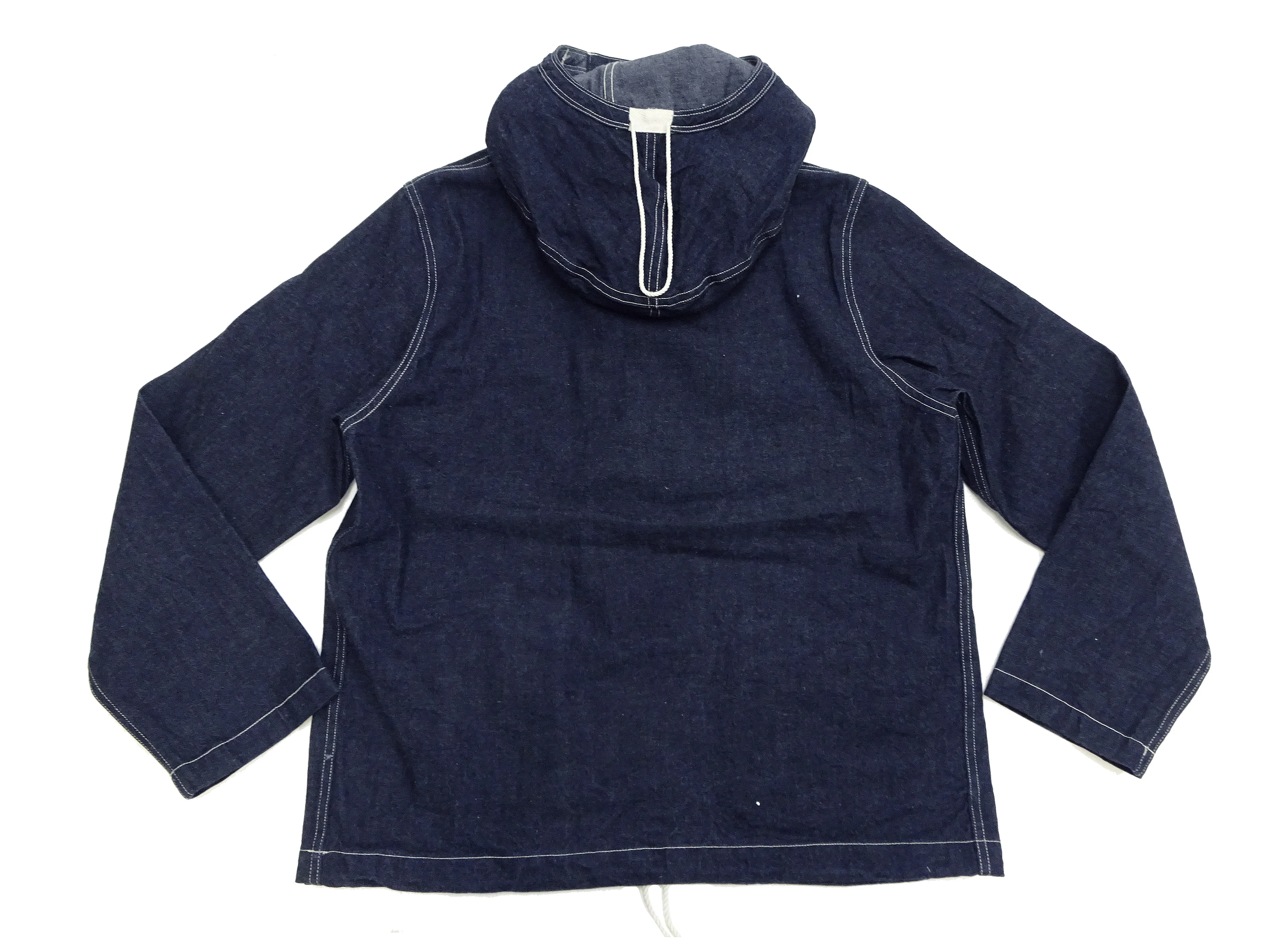 Buzz Rickson U.S. Navy Denim Gas Protective Parka - WWII Denim Anti-Gas Parka (Gunner Smock Jacket) BR11703 One-Wash - Image 16