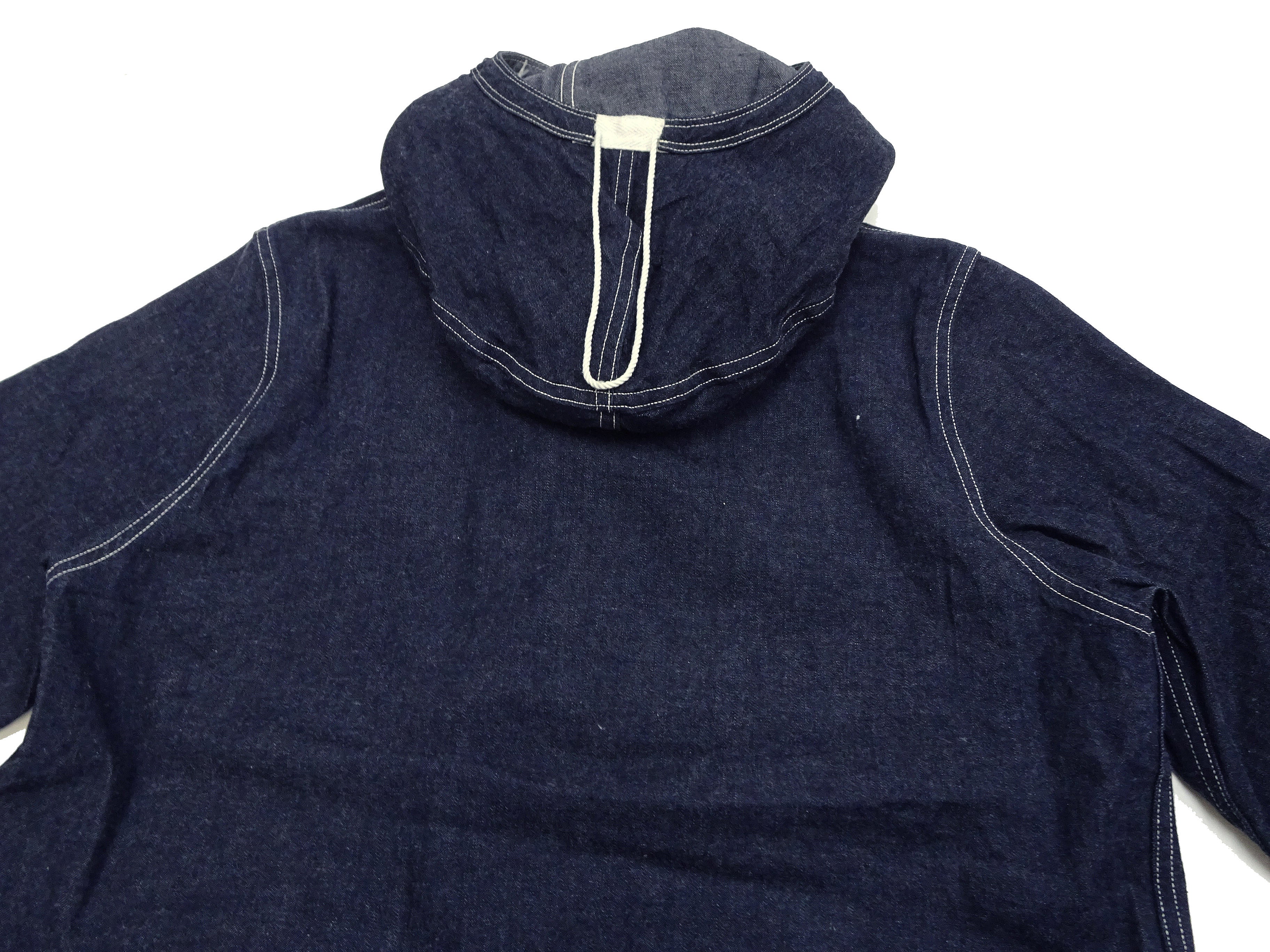 Buzz Rickson U.S. Navy Denim Gas Protective Parka - WWII Denim Anti-Gas Parka (Gunner Smock Jacket) BR11703 One-Wash - Image 17