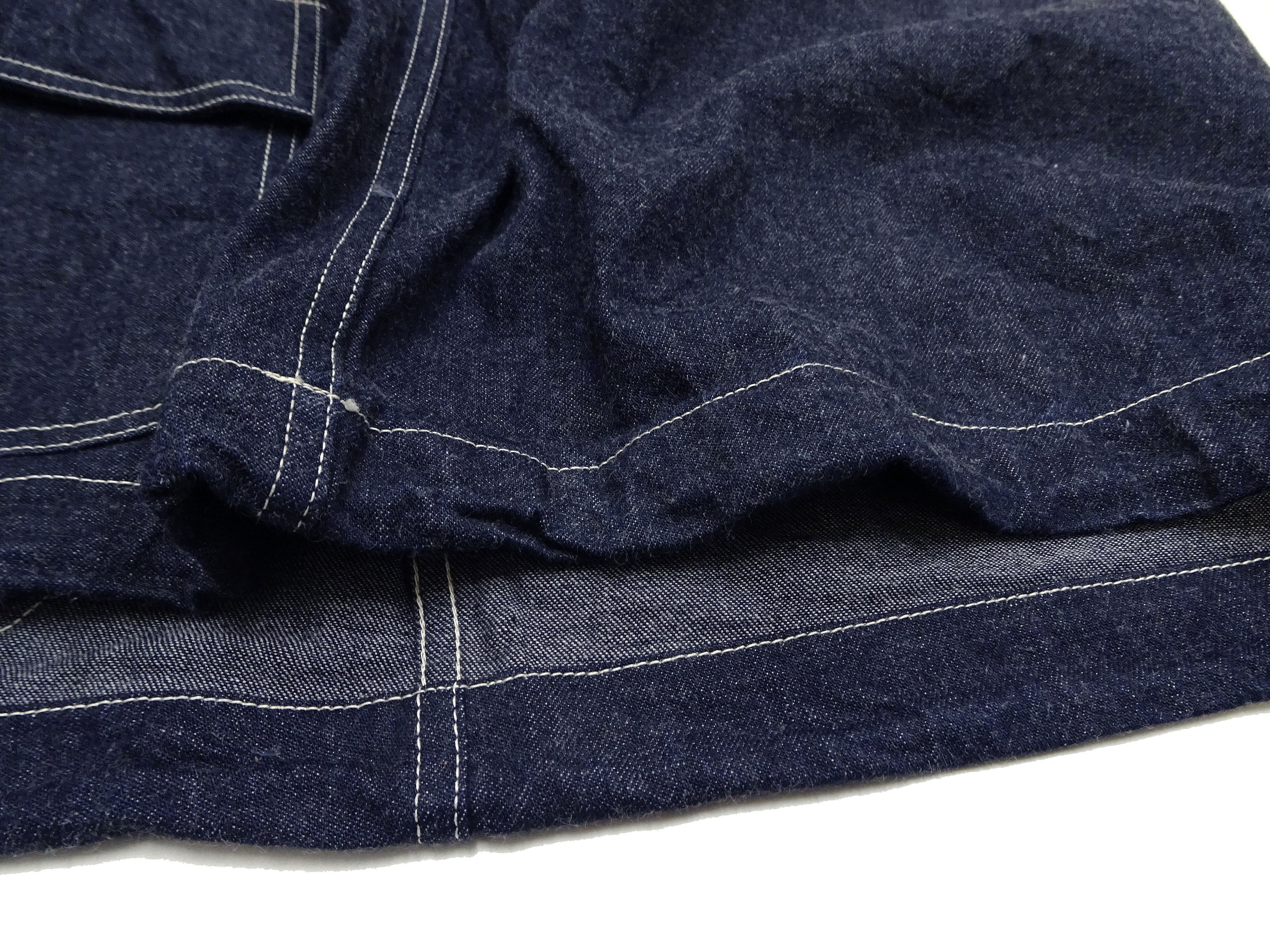 Buzz Rickson U.S. Navy Denim Gas Protective Parka - WWII Denim Anti-Gas Parka (Gunner Smock Jacket) BR11703 One-Wash - Image 18